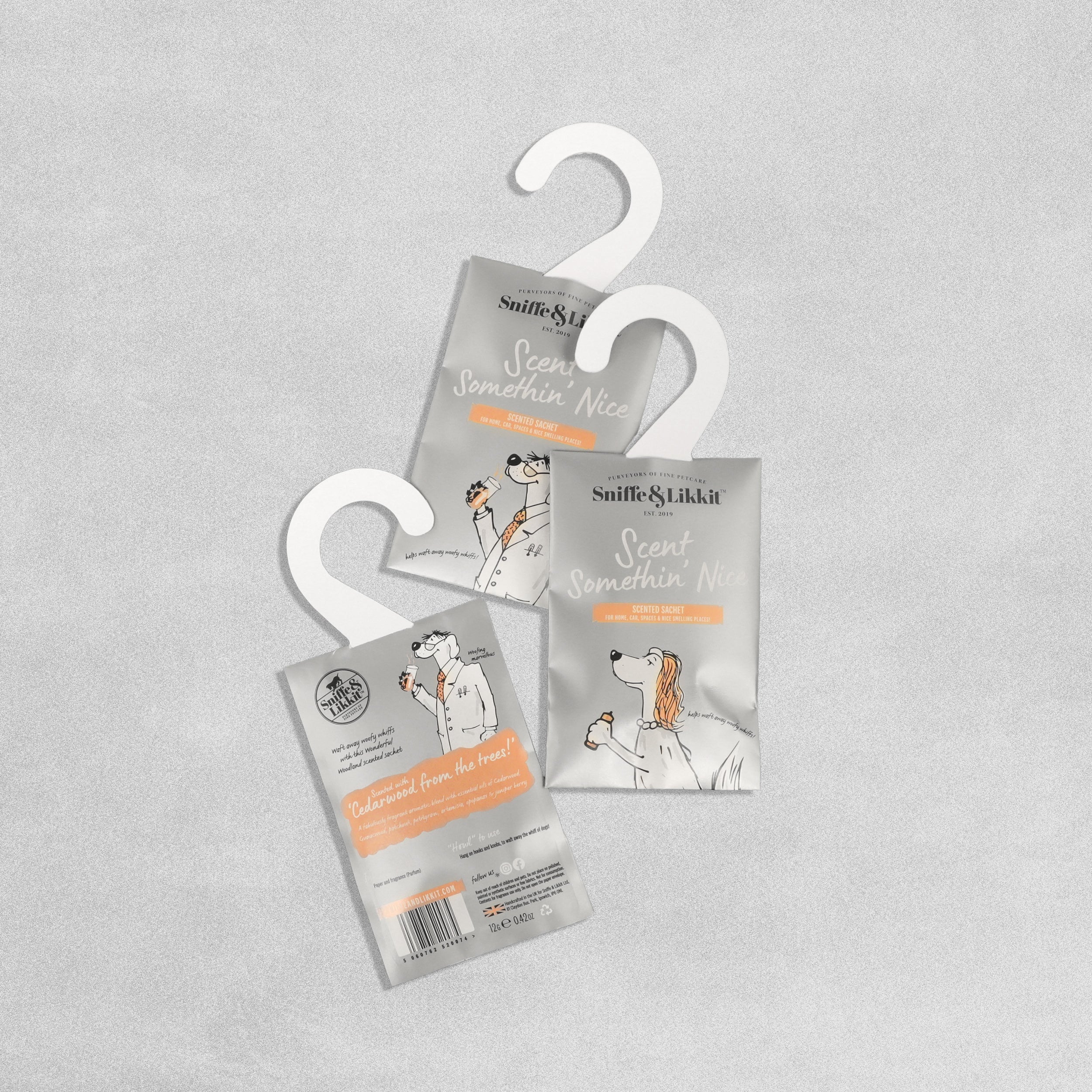 Sniffe & Likkit Scent Something Nice Hanging Scent Sachet for Home, Car etc - pack of 10