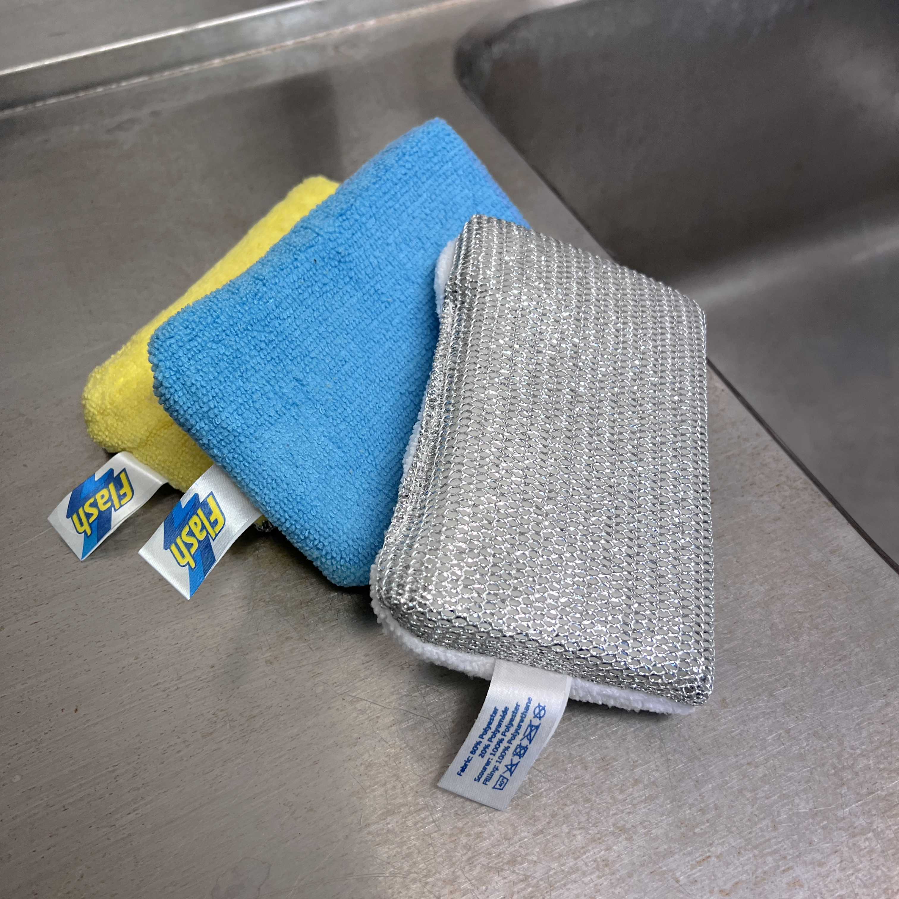Flash Scouring Pads - pack of 3