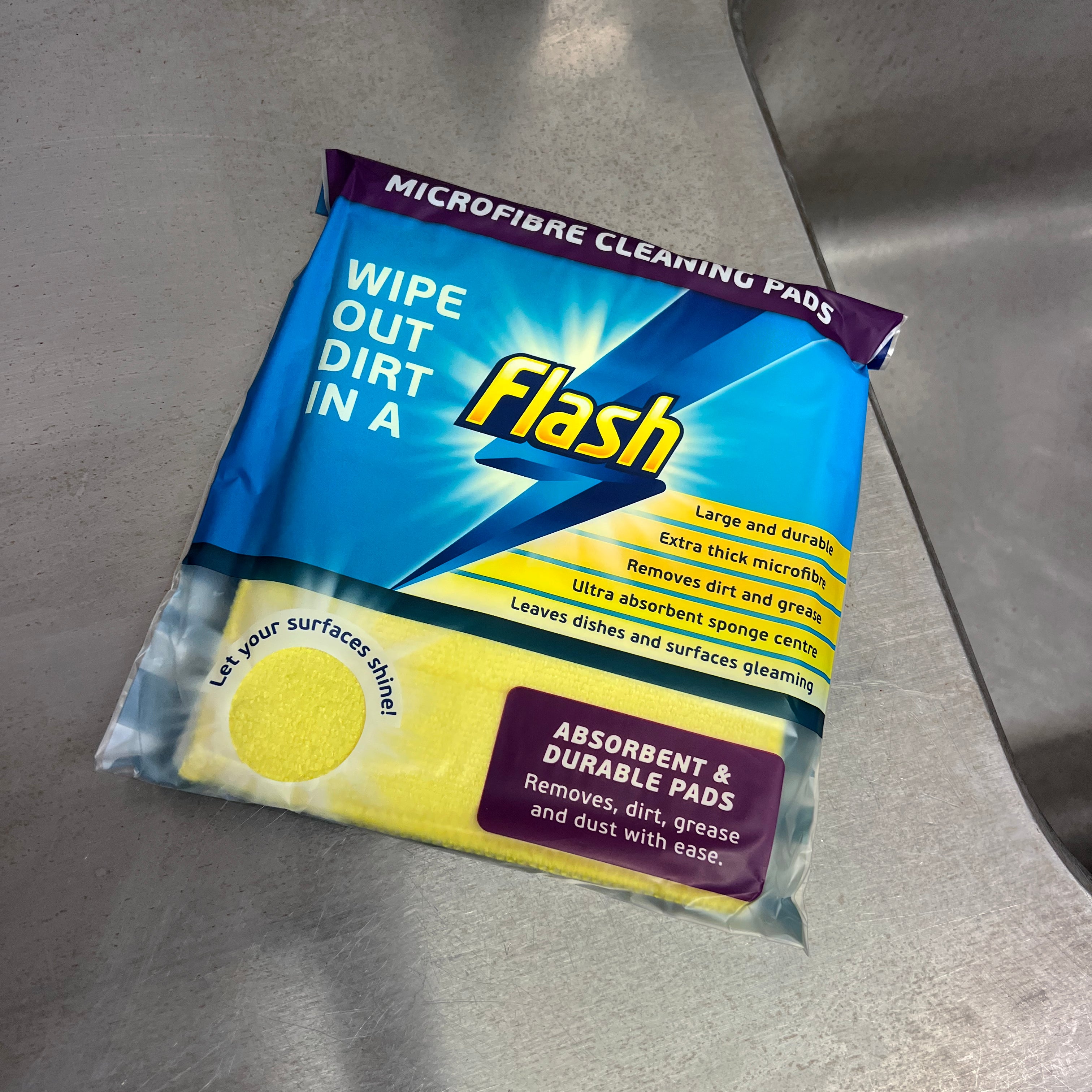 Flash Microfibre Cleaning Pads - pack of 3