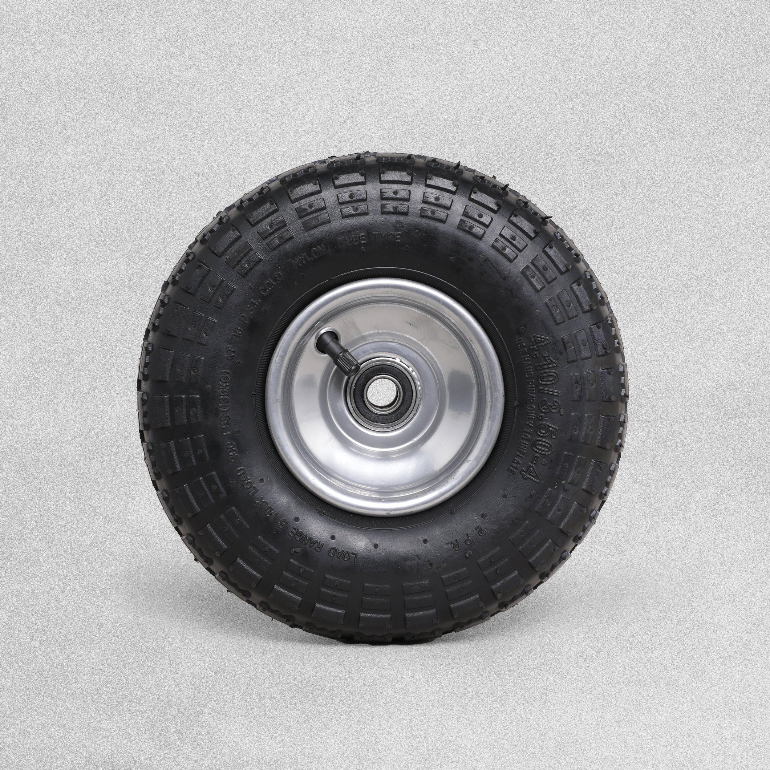 In-Excess Hardware Pneumatic Replacement Sack Truck Trolley Wheel - Golf Black (260mm)