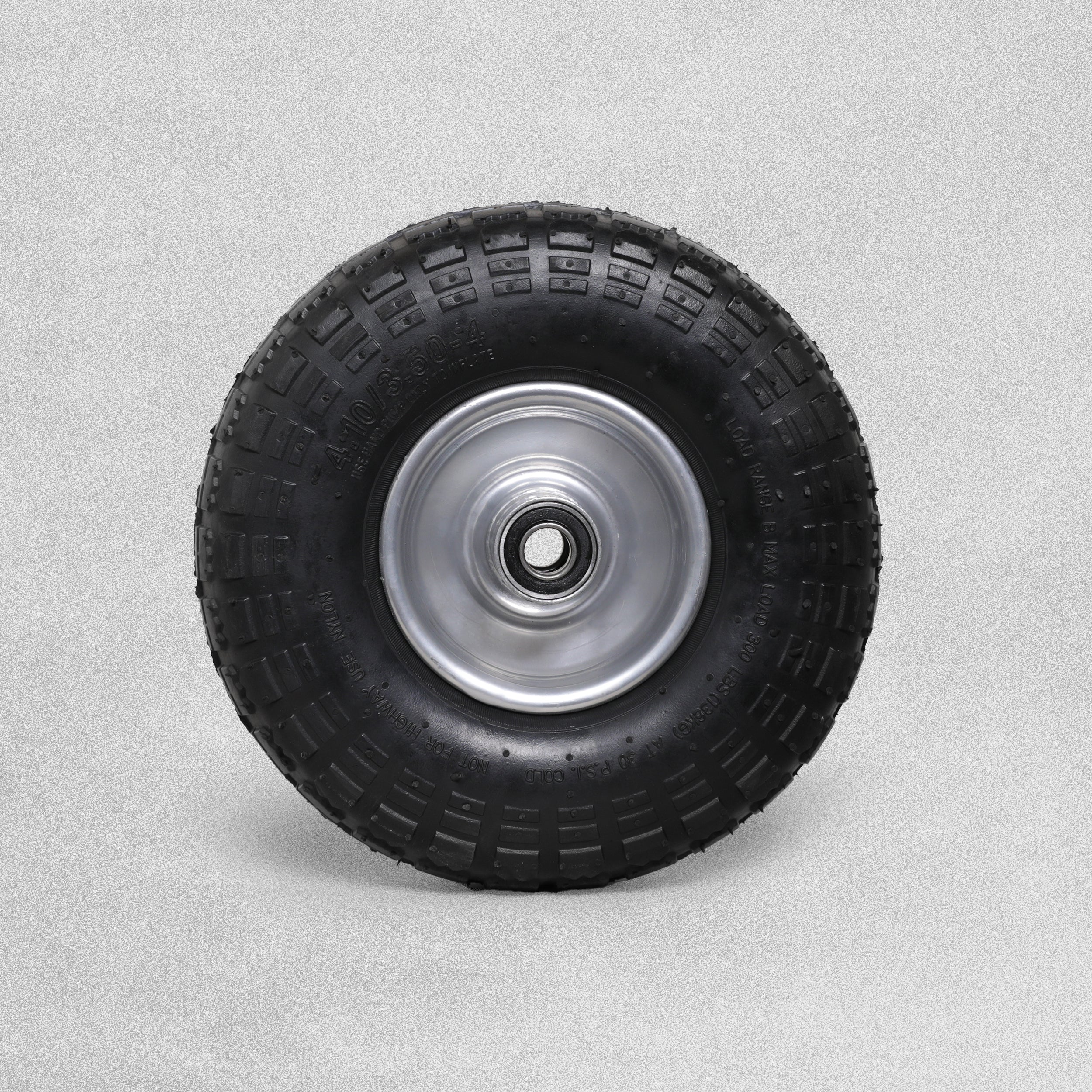 In-Excess Hardware Pneumatic Replacement Sack Truck Trolley Wheel - Golf Black (260mm)