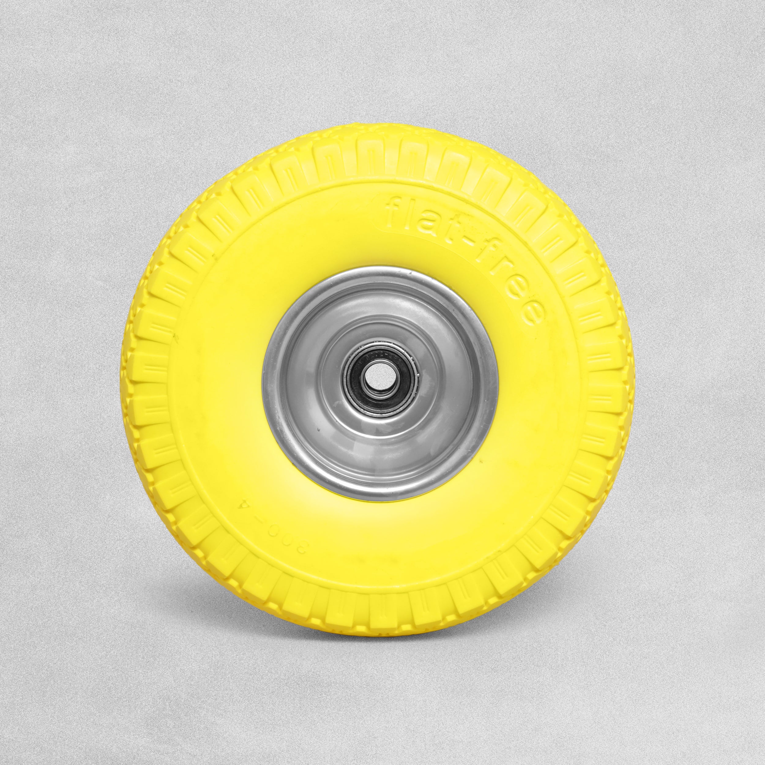 In-Excess Hardware Solid Puncture Proof Replacement PU Sack Truck Trolley Wheel - Yellow (250mm)