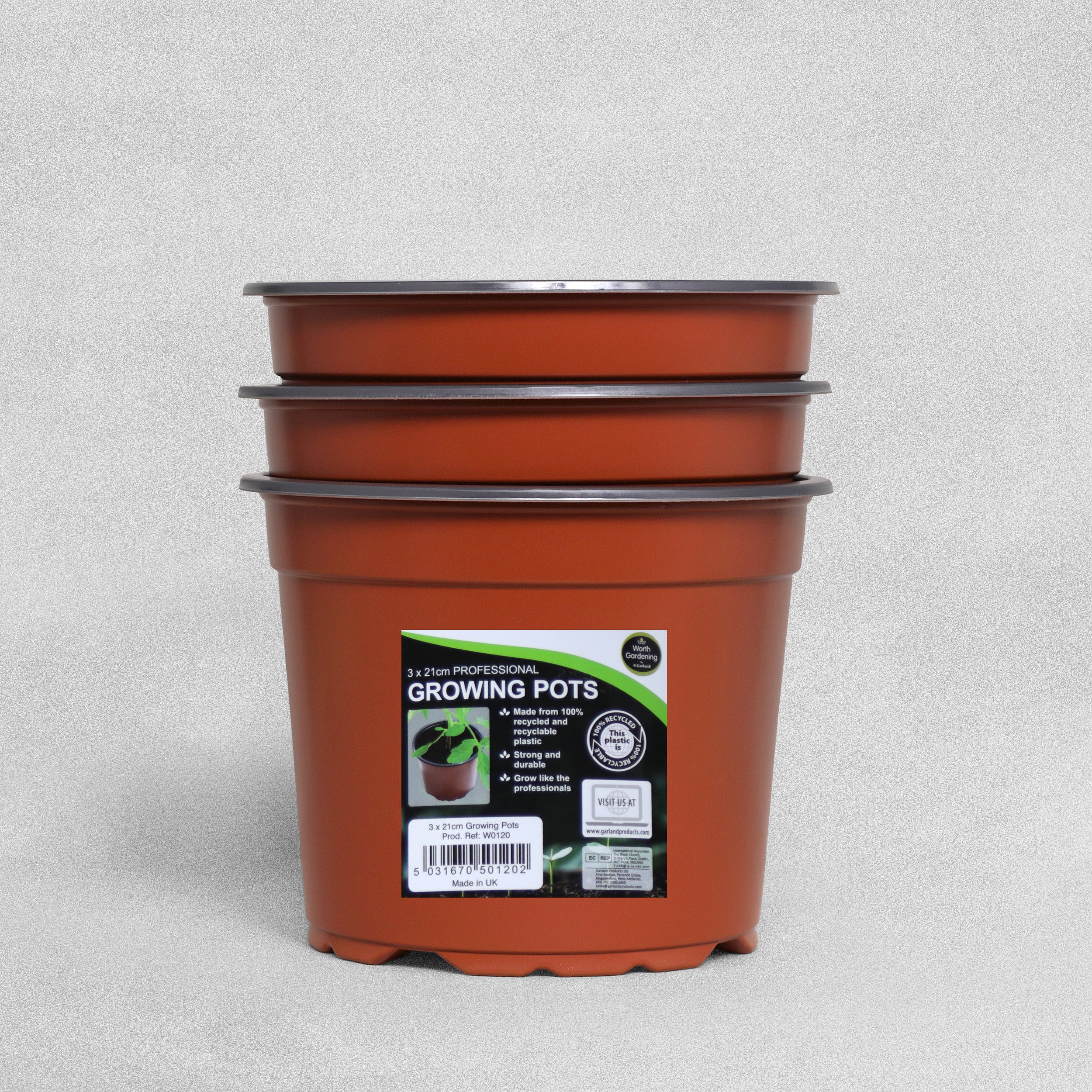 Garland 21cm Professional Growing Pots - 3pcs
