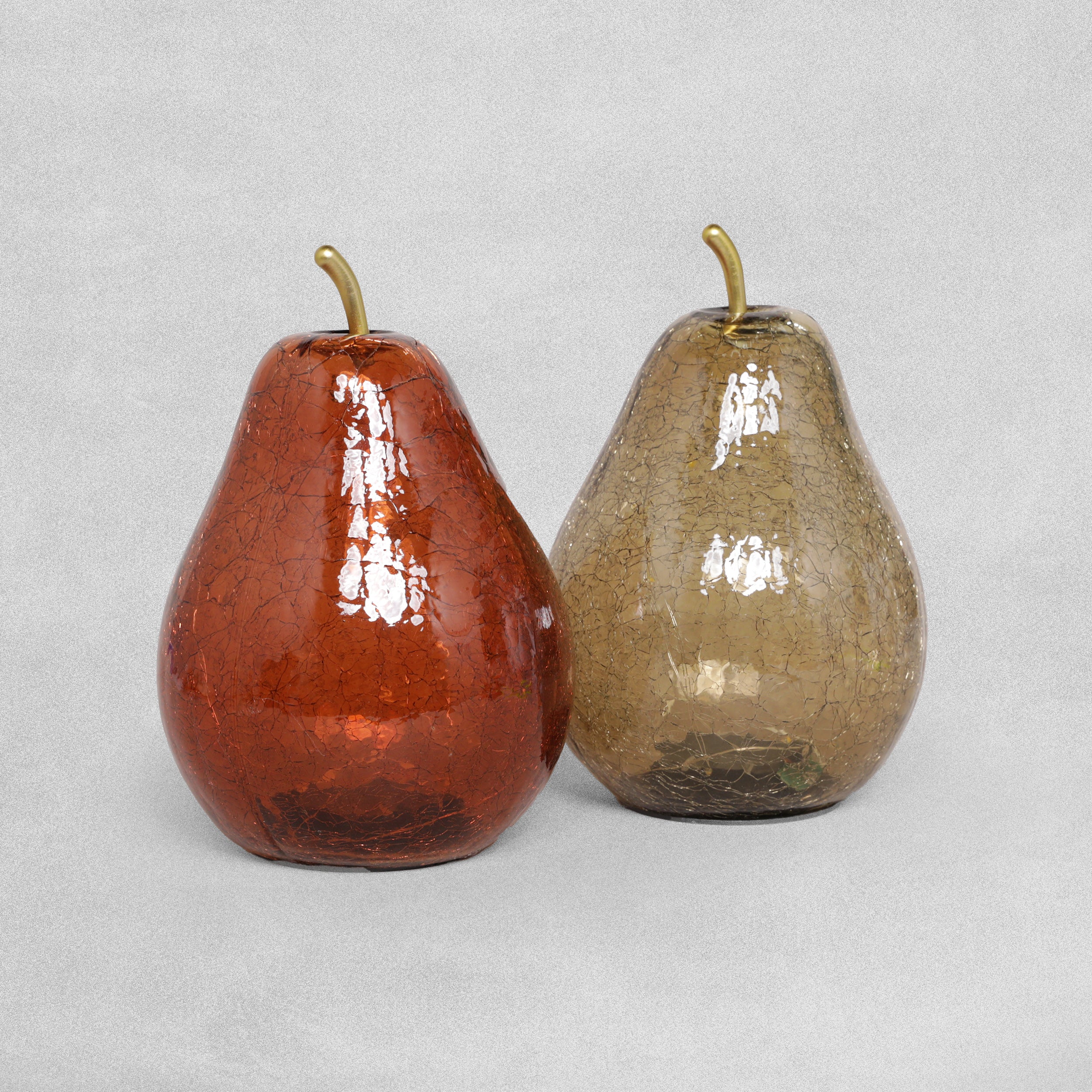 David Fischhoff LED Glass Decorative Pear - Various Colours