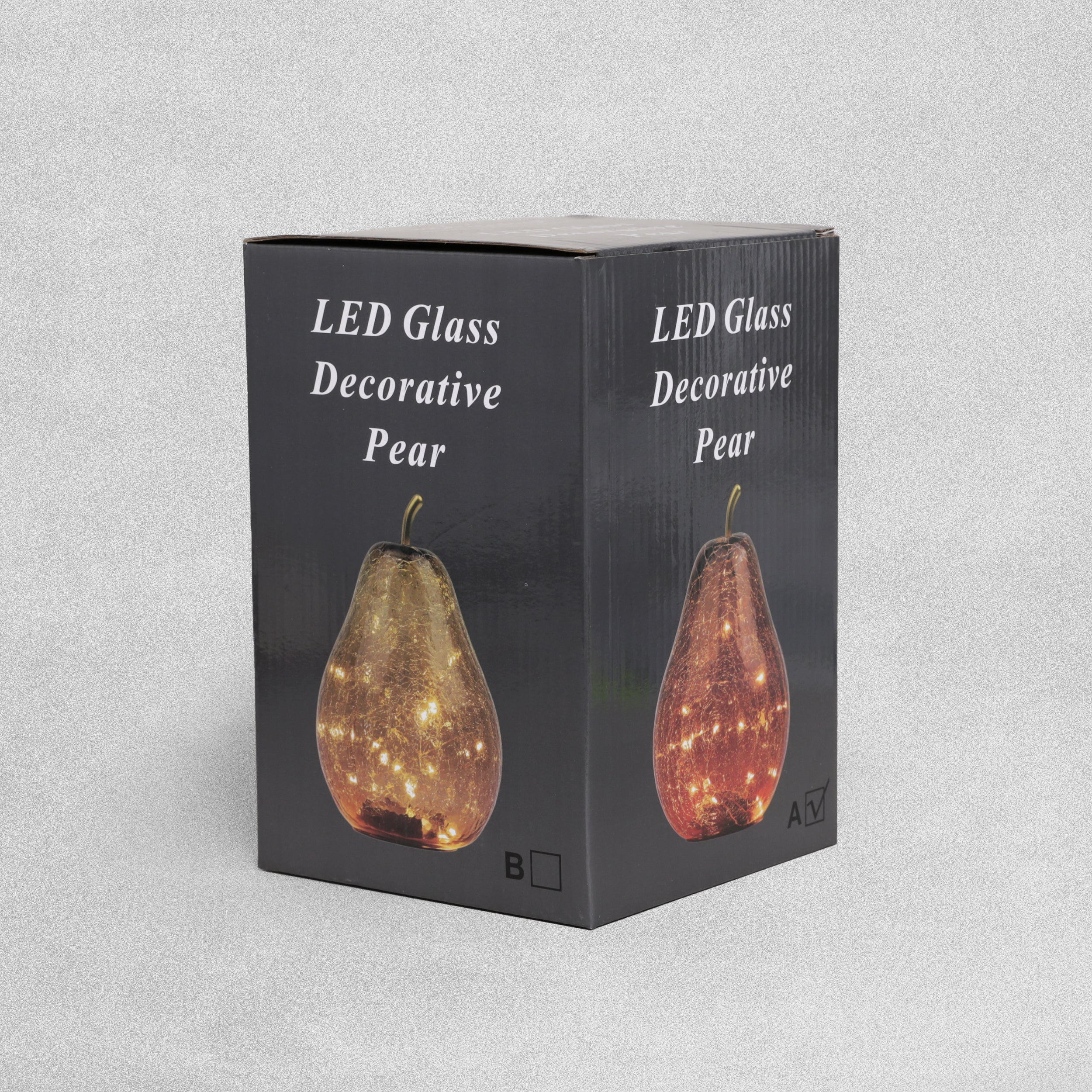 David Fischhoff LED Glass Decorative Pear - Various Colours