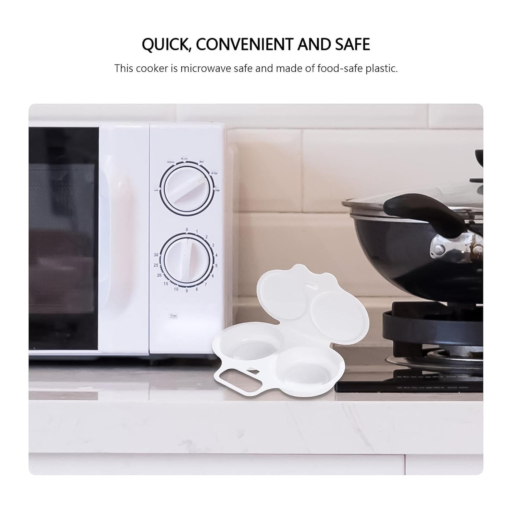 Microwave Egg Poacher Saves Time Eggs Made Easy No Mess Cooking Essentials