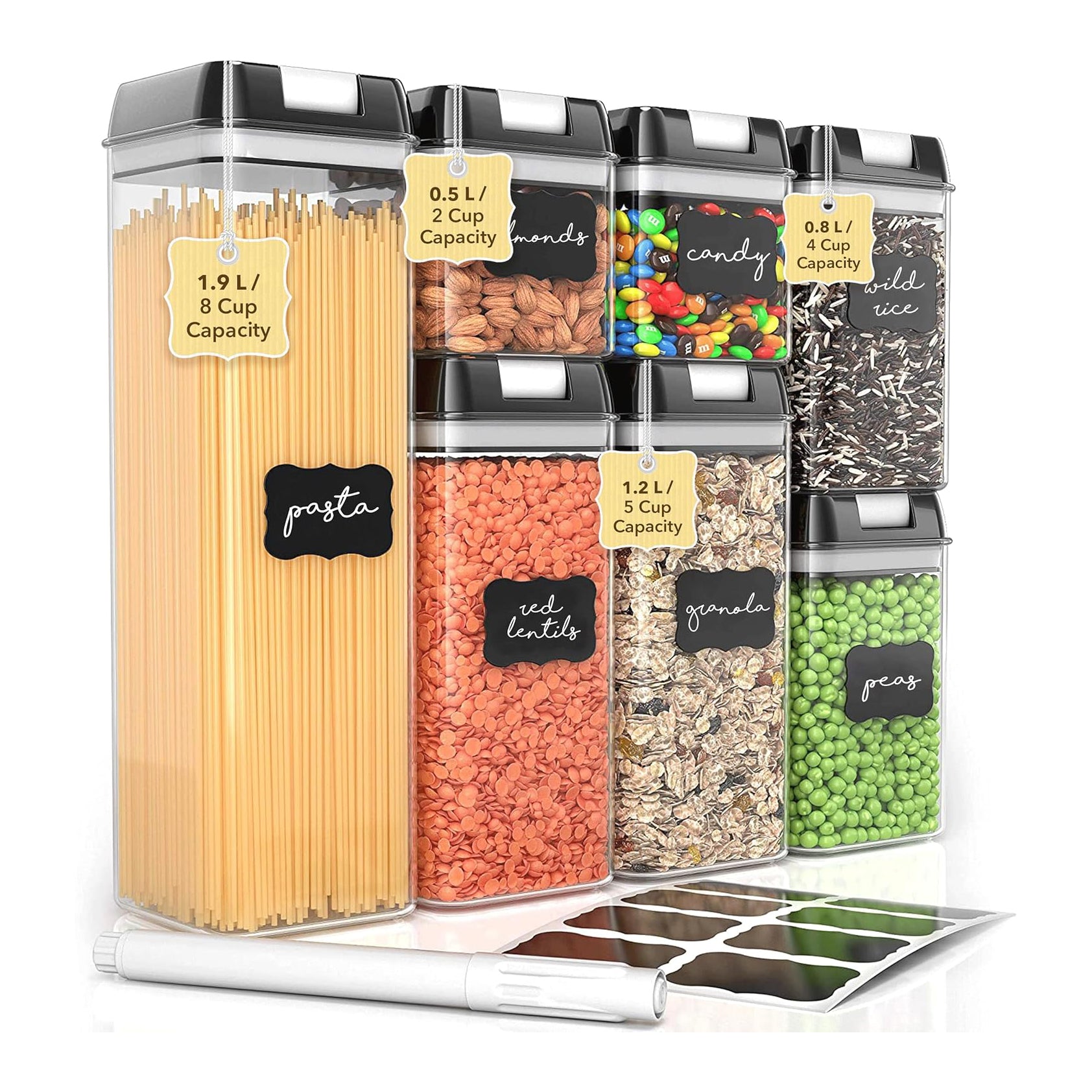 Simple Gourmet 7 piece air-tight food container set