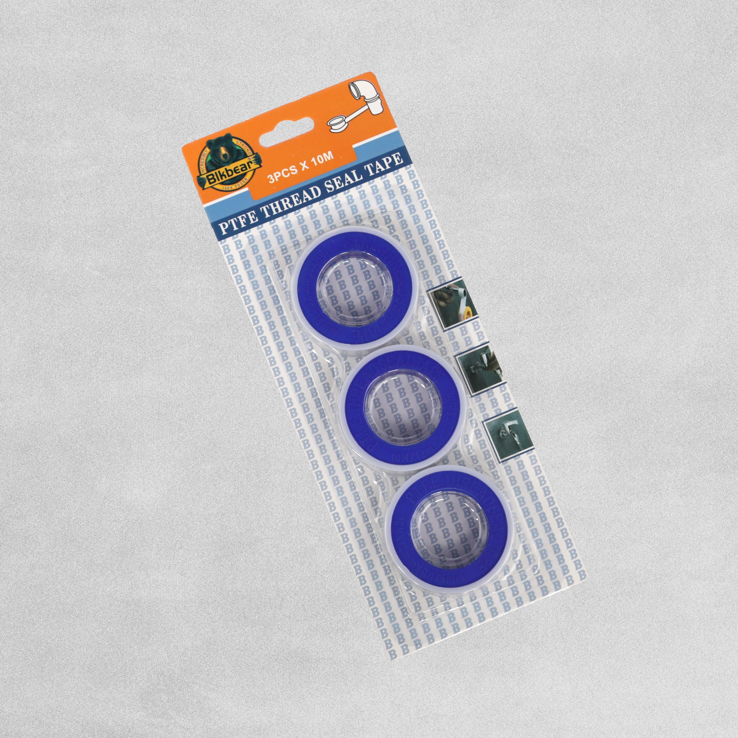 PTFE Adhesive Tape - Pack of 3 x 10m