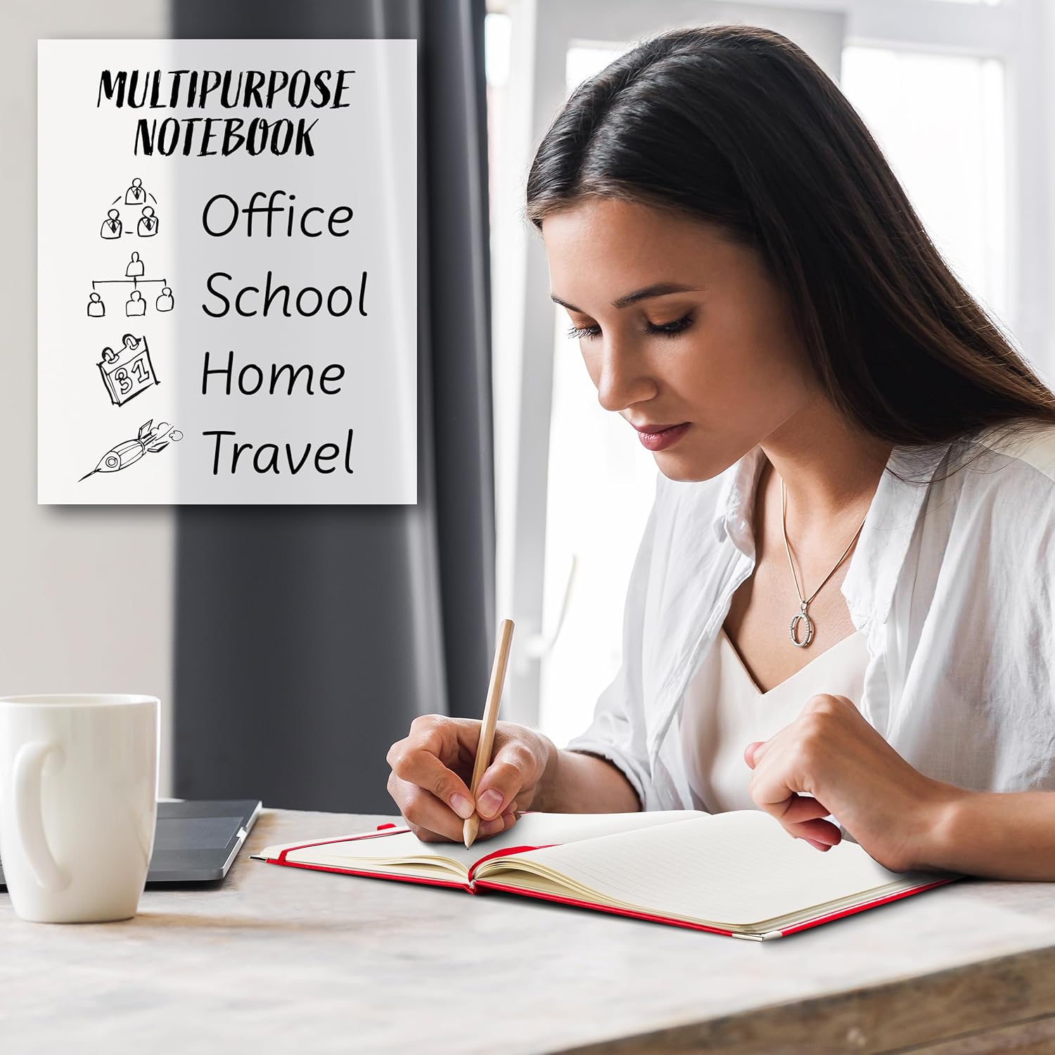 A4 Hard Cover Notebook with Pen Set