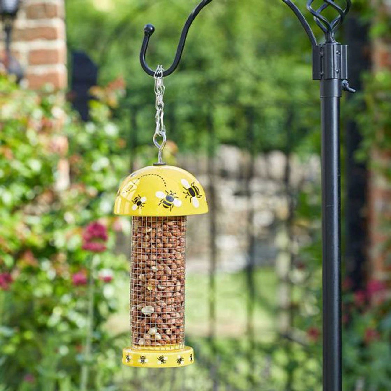 Chapel Wood Flamboya Peanut Feeder Bee Design