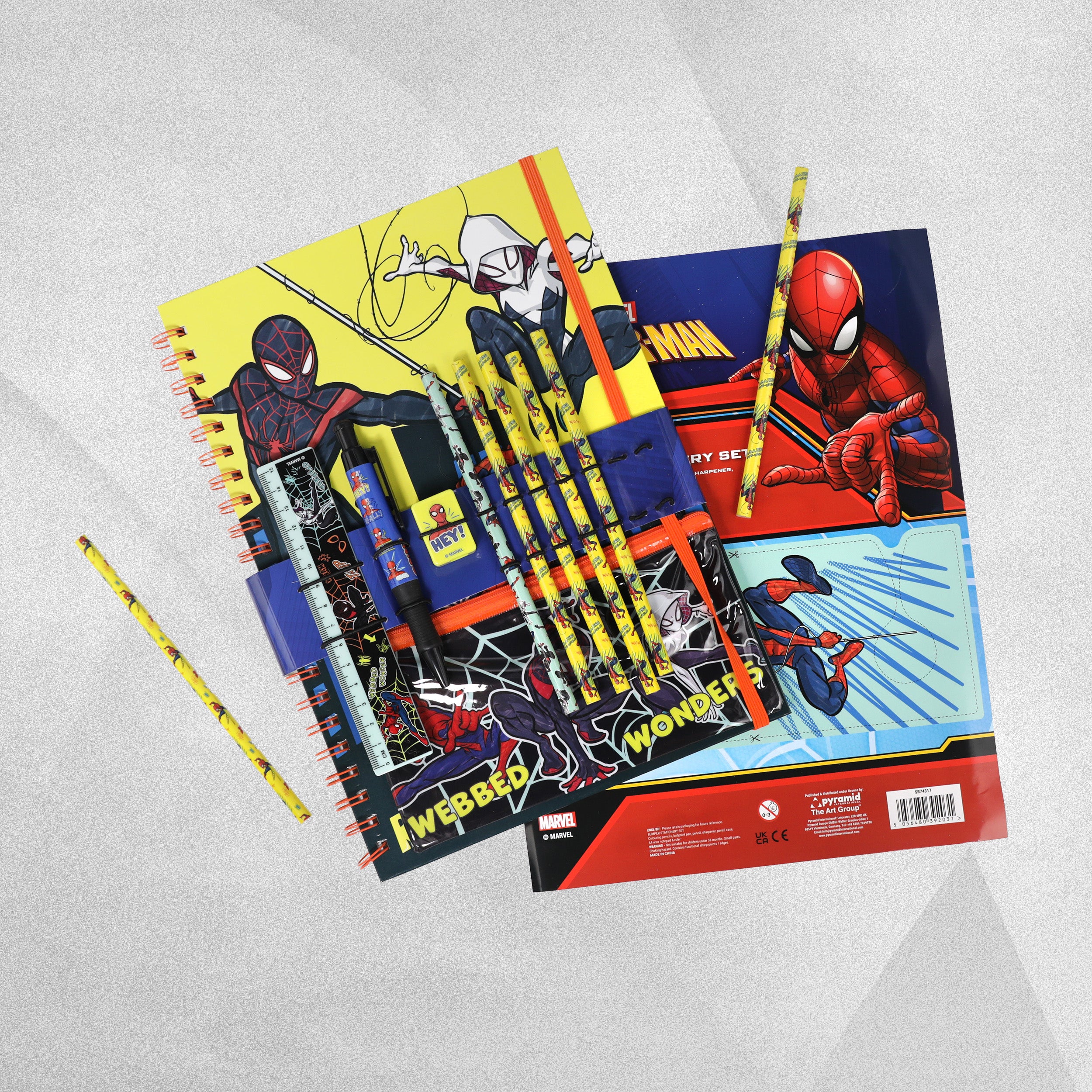 Marvel Spider-Man A4 Bumper Stationery Set