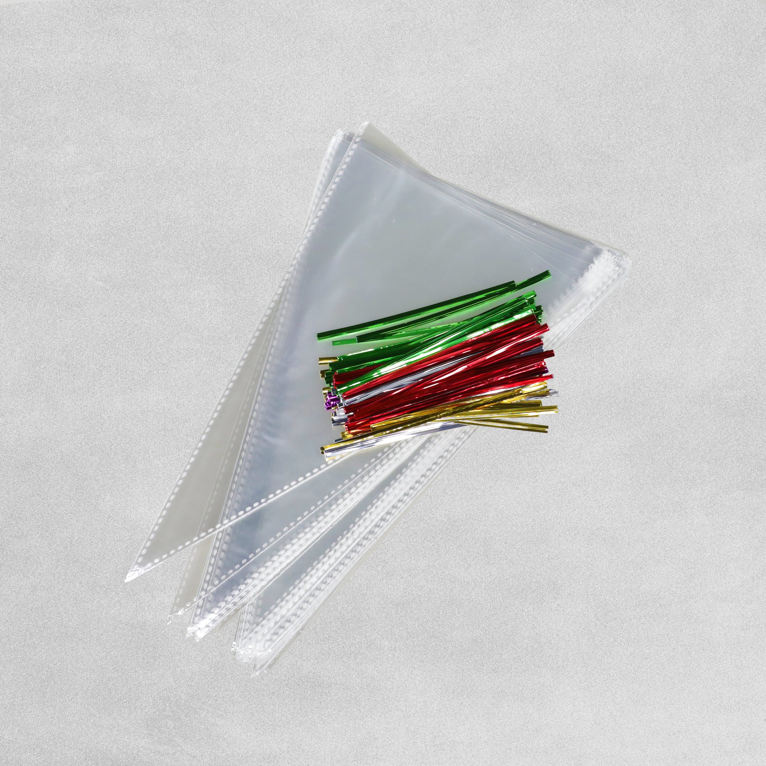 Clear Cone Sweet Bags - 100pcs