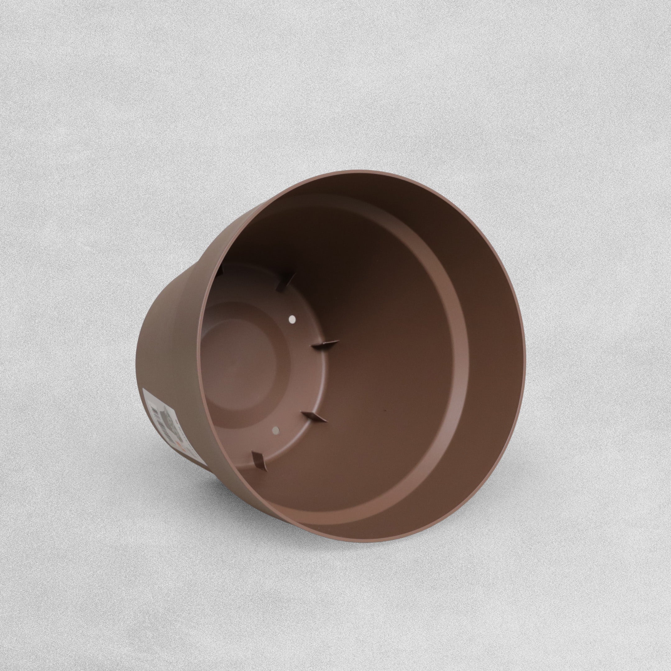 Naterial polypropylene pot, 24.5 cm diameter x 21.5 cm high-Taupe