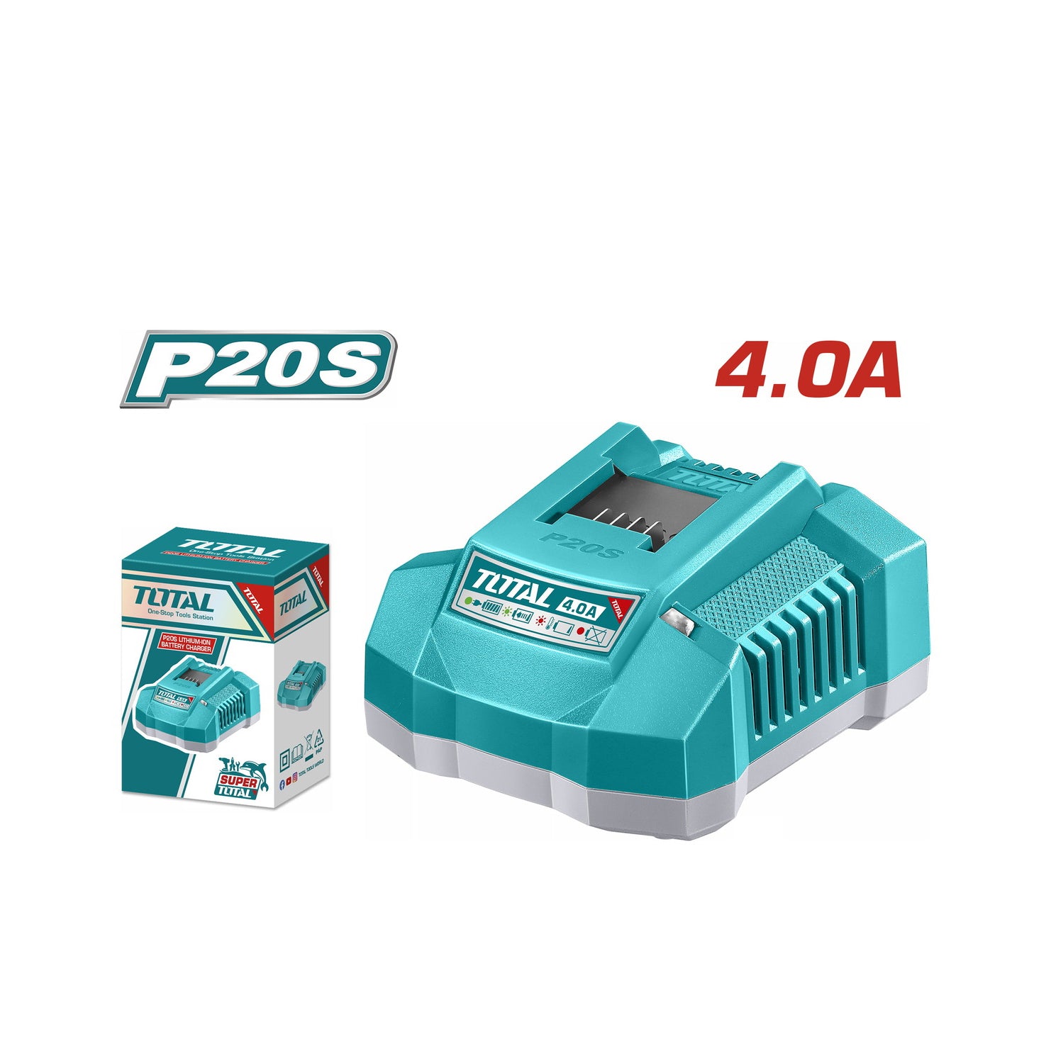 Total Li-Ion 20V Fast Intelligent Charger - TFCLI20411E