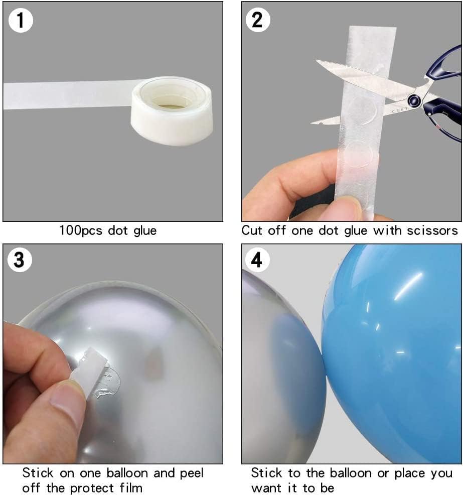 Balloon Arch Kit with pump - Blue and White