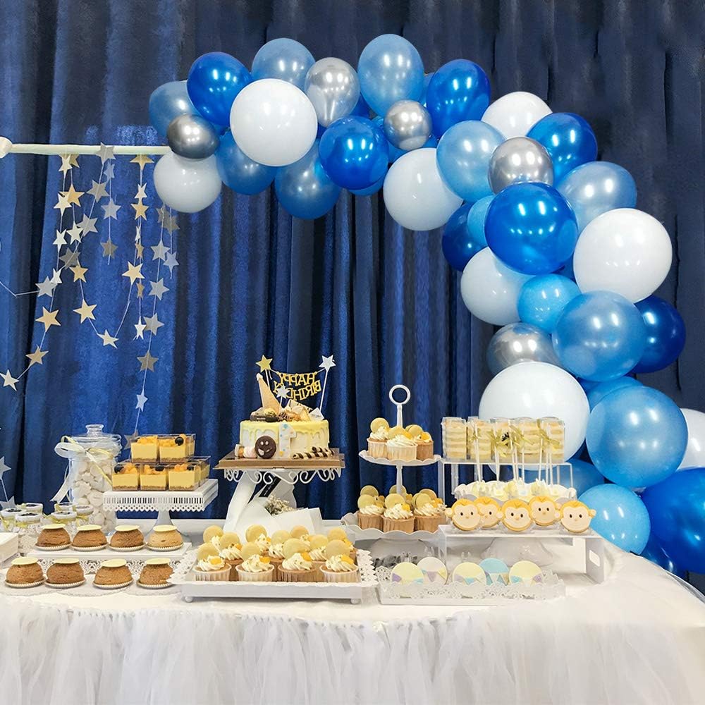 Balloon Arch Kit with pump - Blue and White