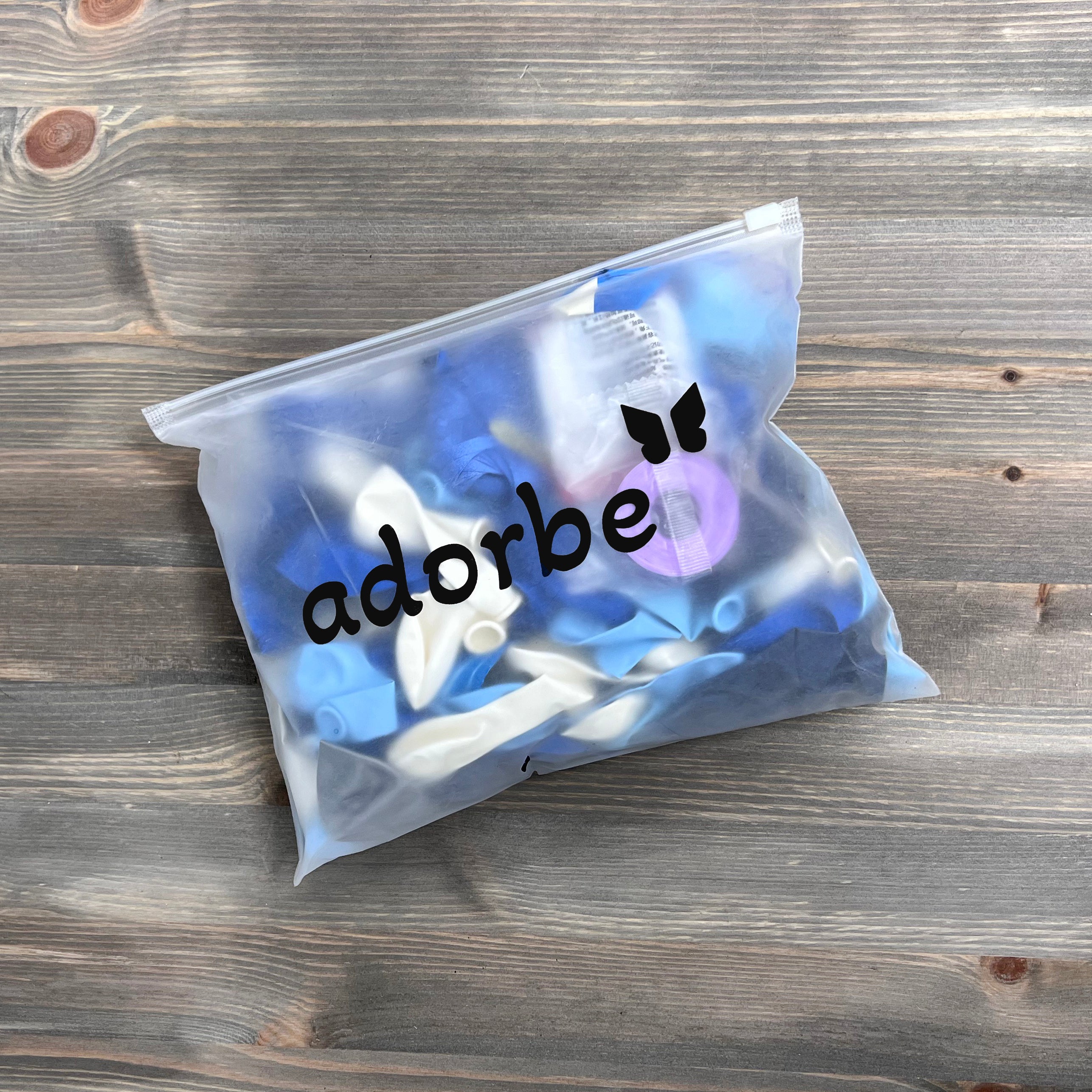 115 Balloon Arch Kit - Blues, Silver and White