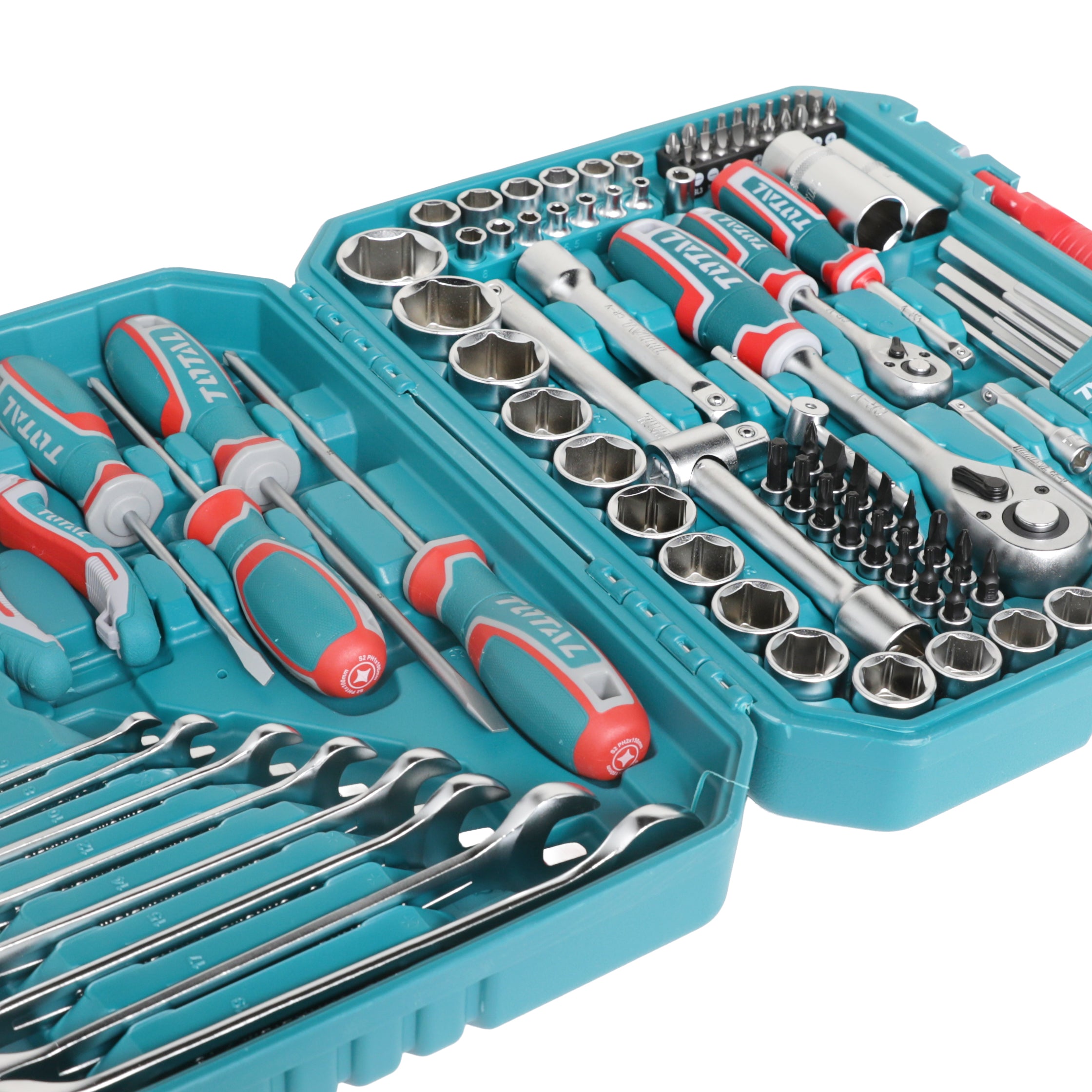 Total Tools tool set 105 pieces - THKTHP61057