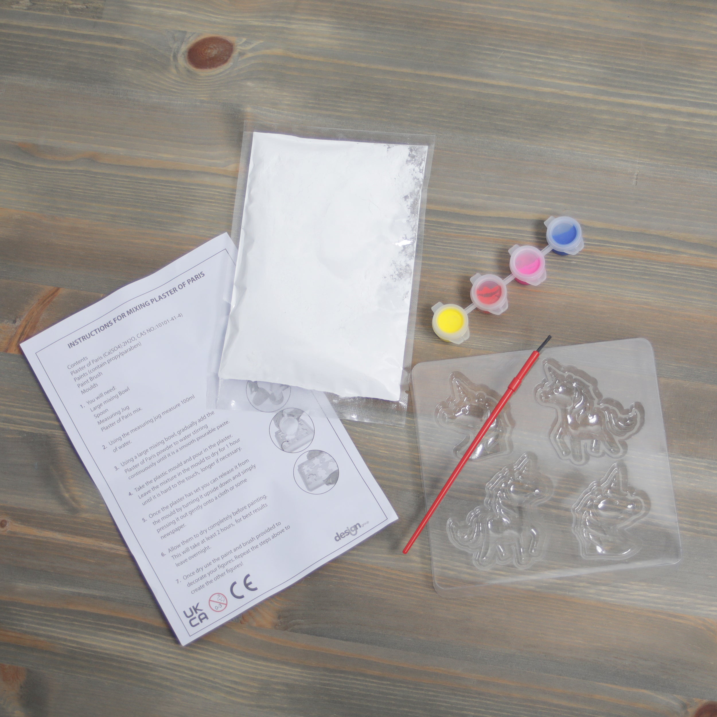 Make Mould & Paint Your Own Unicorn Plaster Figures Craft Activity Toy