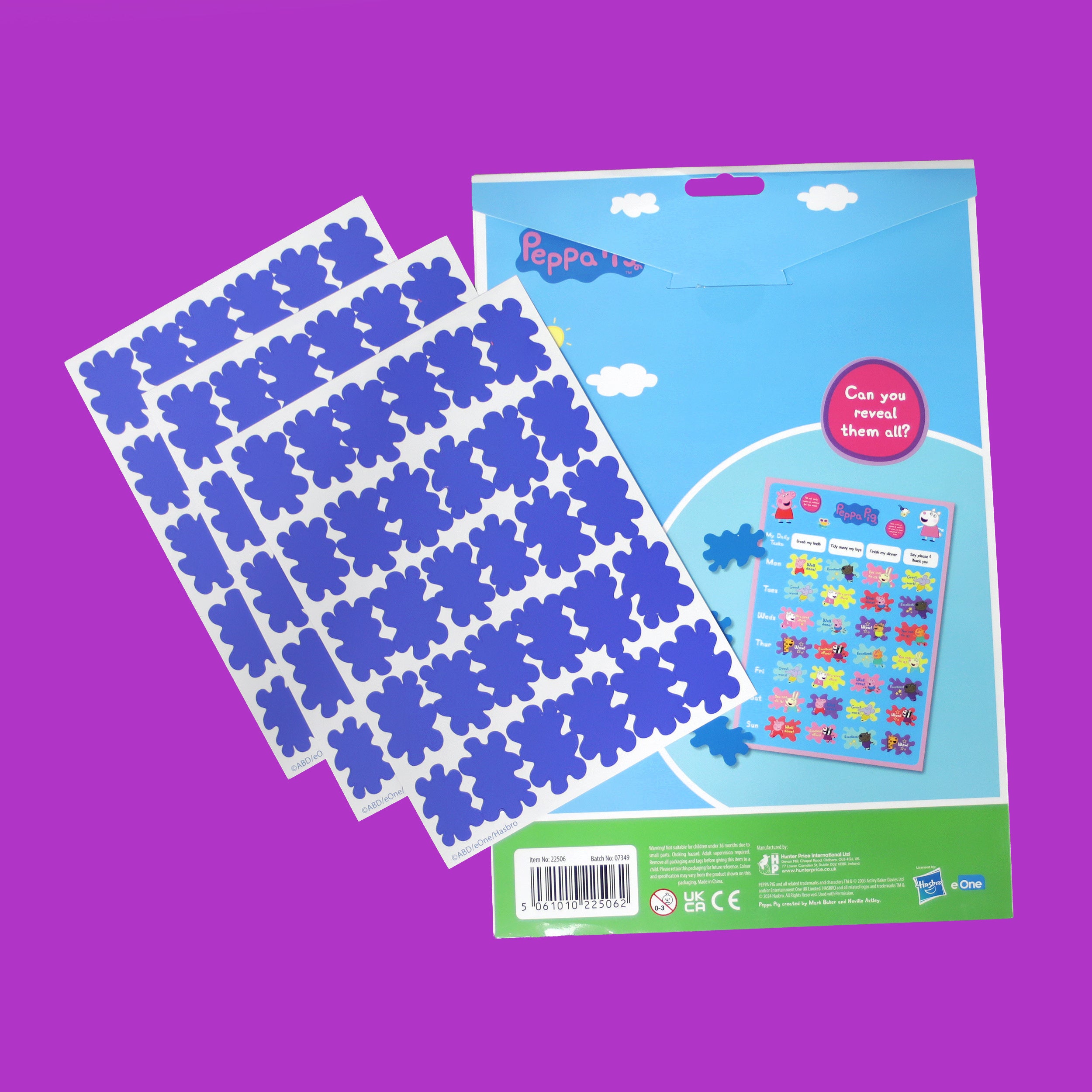 Peppa Pig Reward Chart With Scratch & Reveal Stickers Childrens Behaviour Tasks