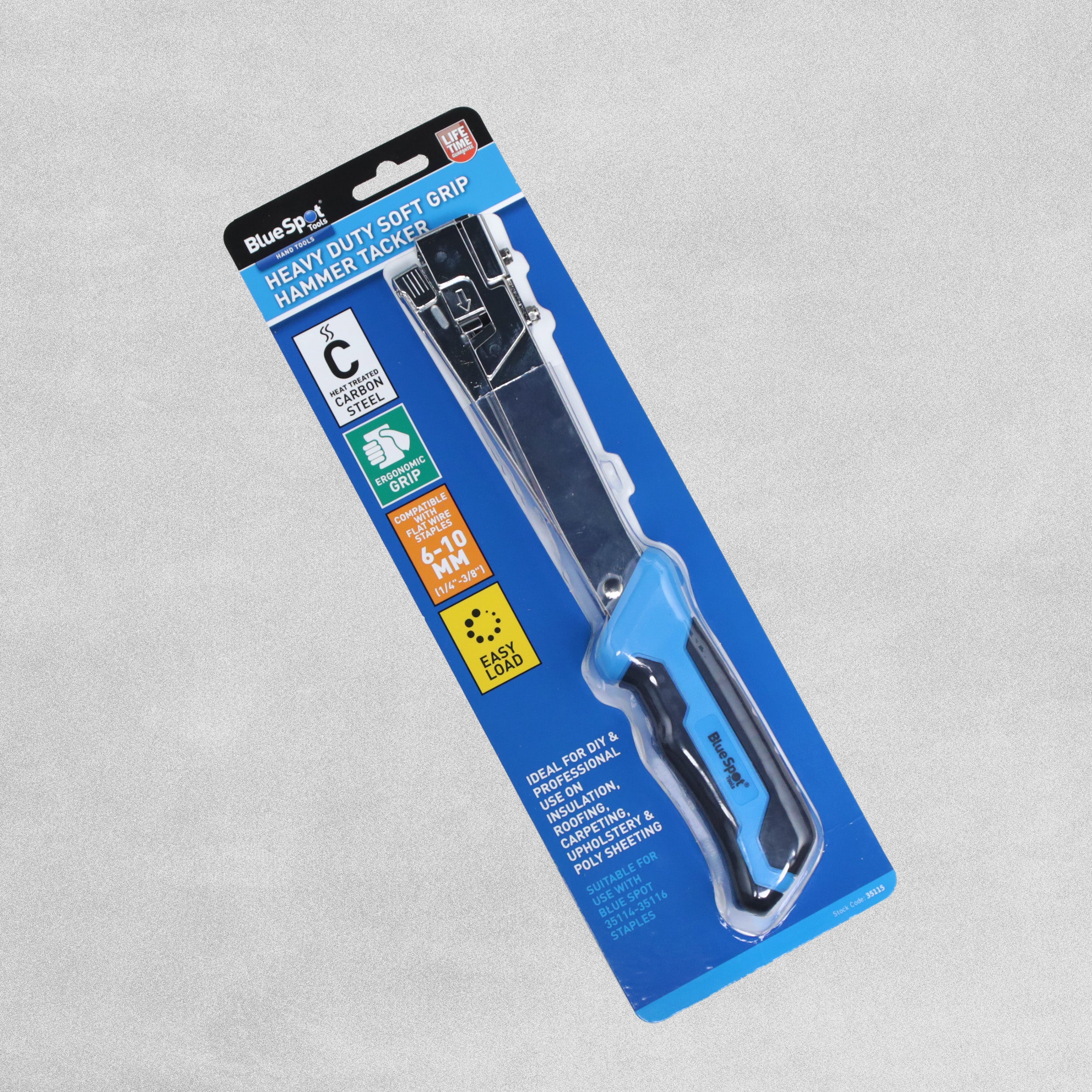 Blue Spot Heavy Duty Soft Grip Hammer Tacker