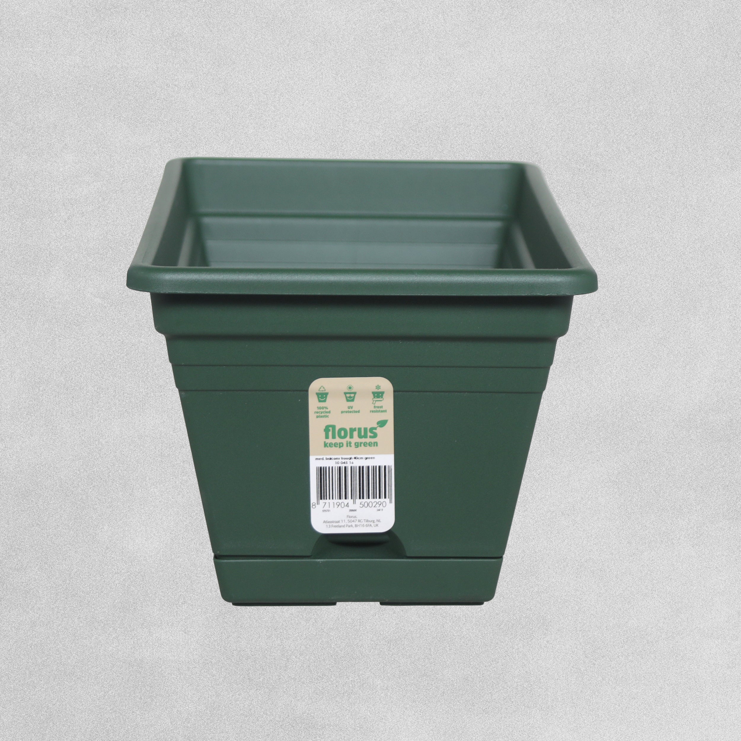 Florus Mediterranean Balcony Trough 40cm - Green