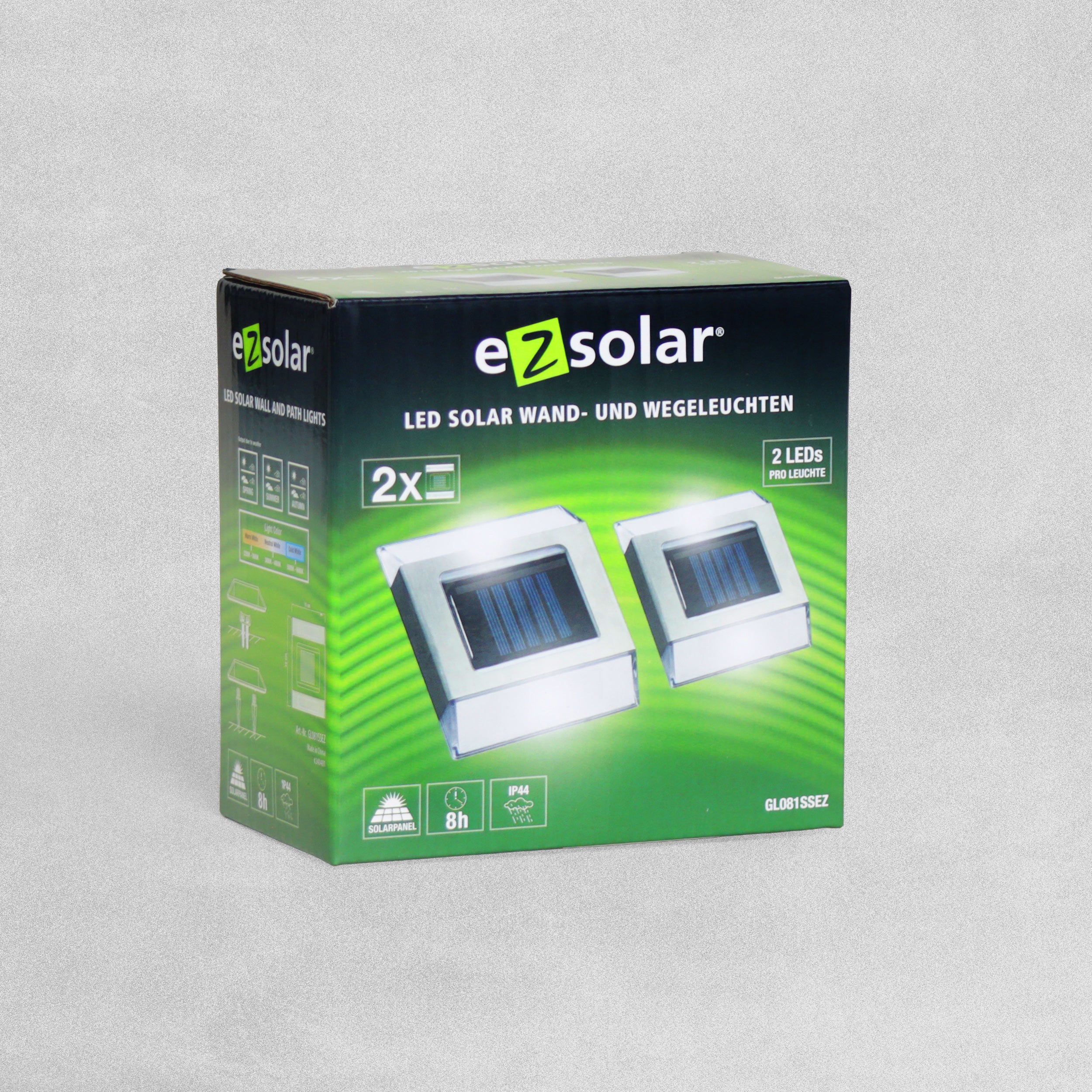 EZ Solar LED solar ground light with 2 white LEDs, max. 12 lumens, max 8 hours -Cool White