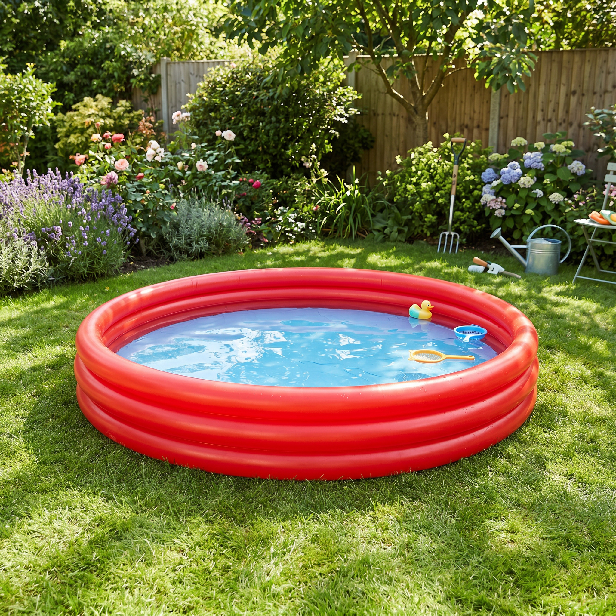 3 Ring Paddling Pool - 4ft by 10 inches high
