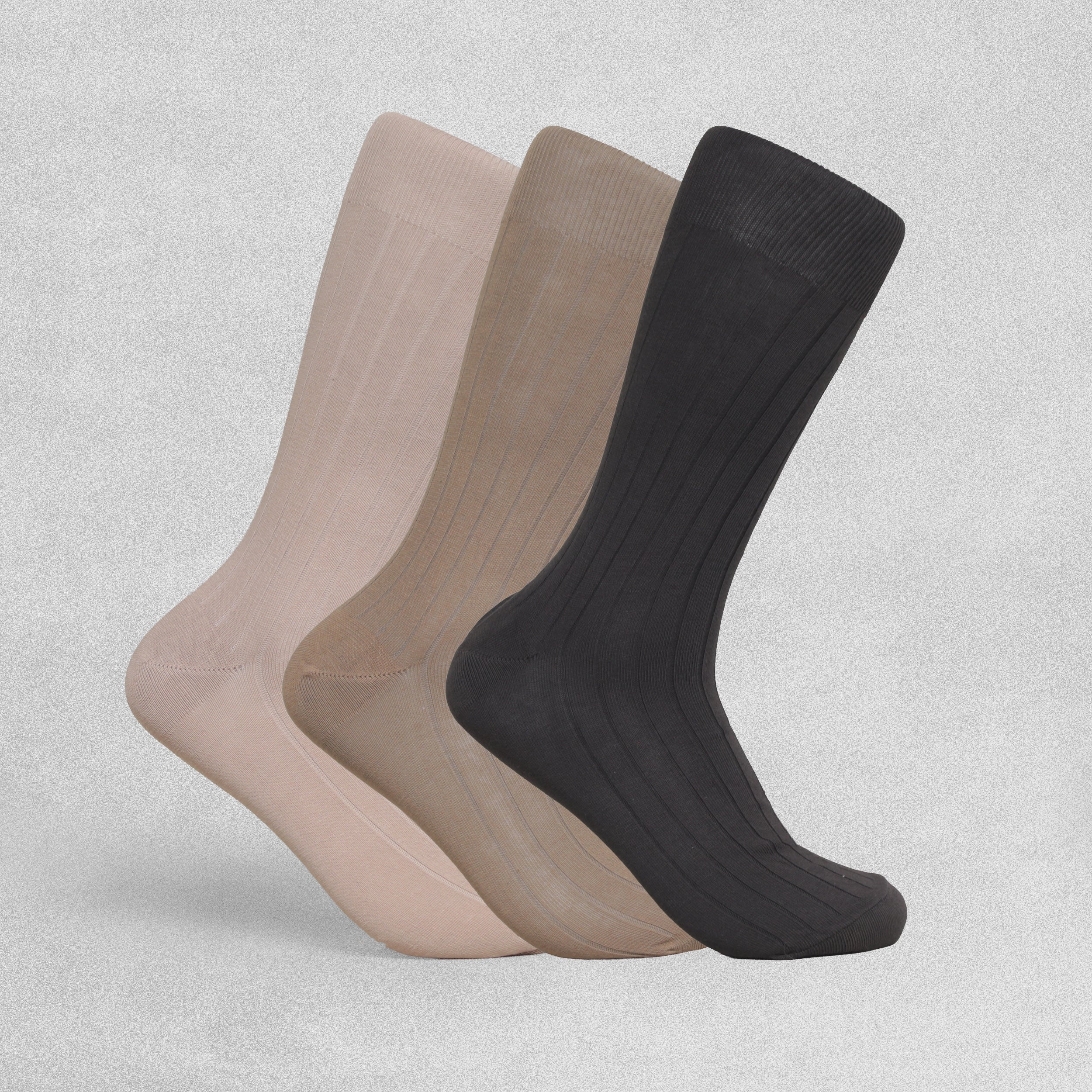 Mens Egypt Cotton Socks - Size 9-12 - Various colours (Pack of 3)