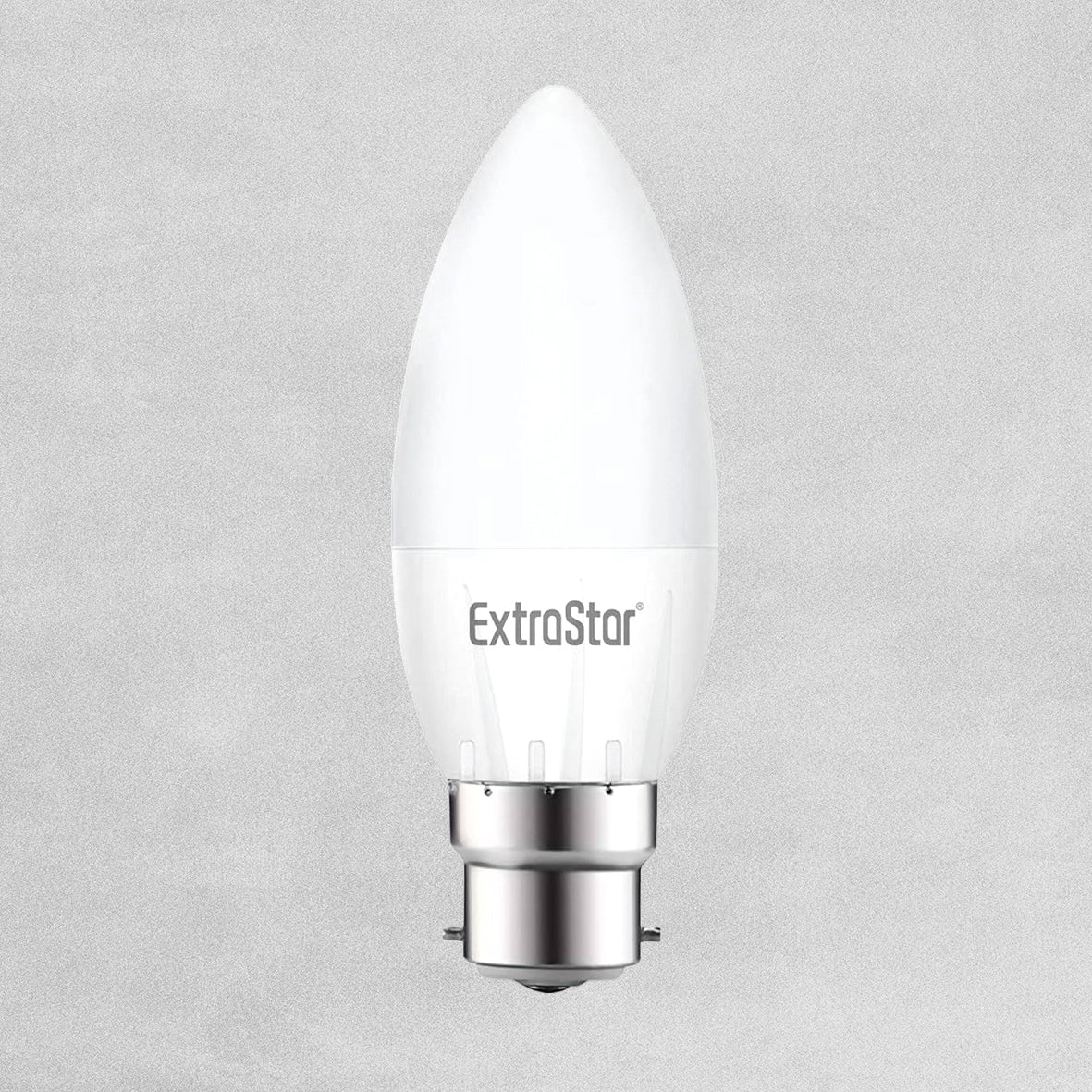 Extrastar 6W LED B22 Candle Light Bulb 570 Lumen 6500k Cold Light