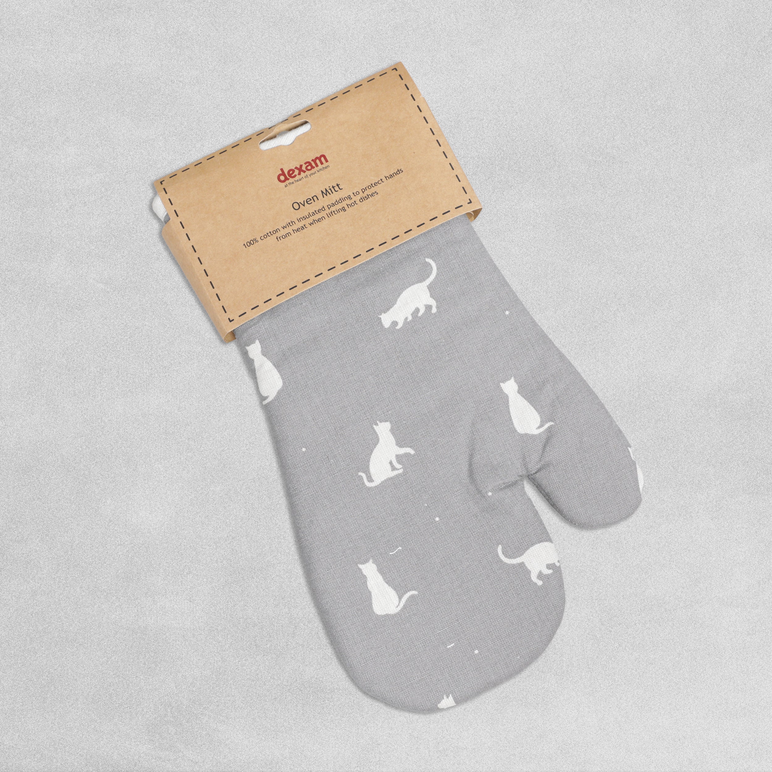 Single 100% Cotton Oven Mitt - Various Designs