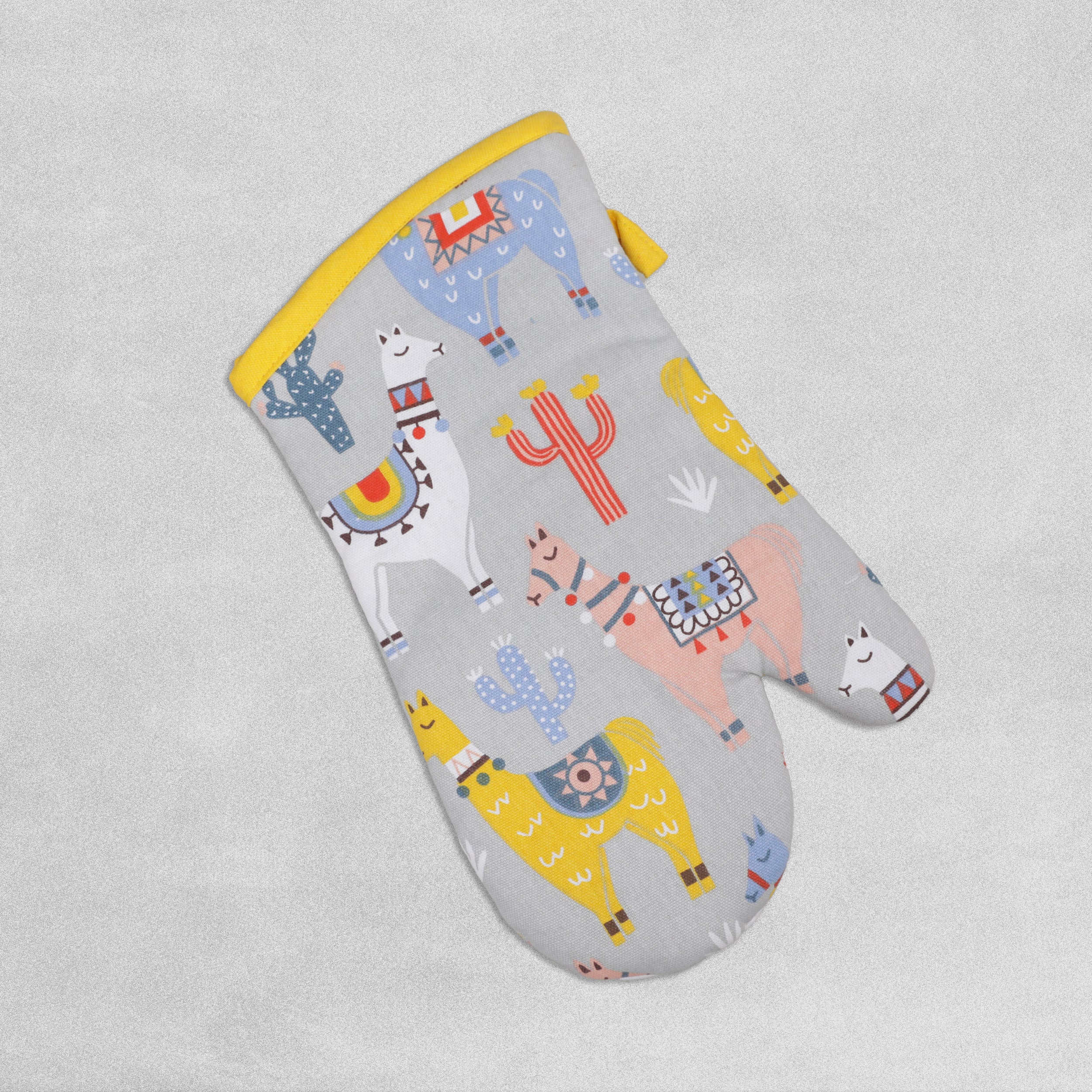 Single 100% Cotton Oven Mitt - Various Designs