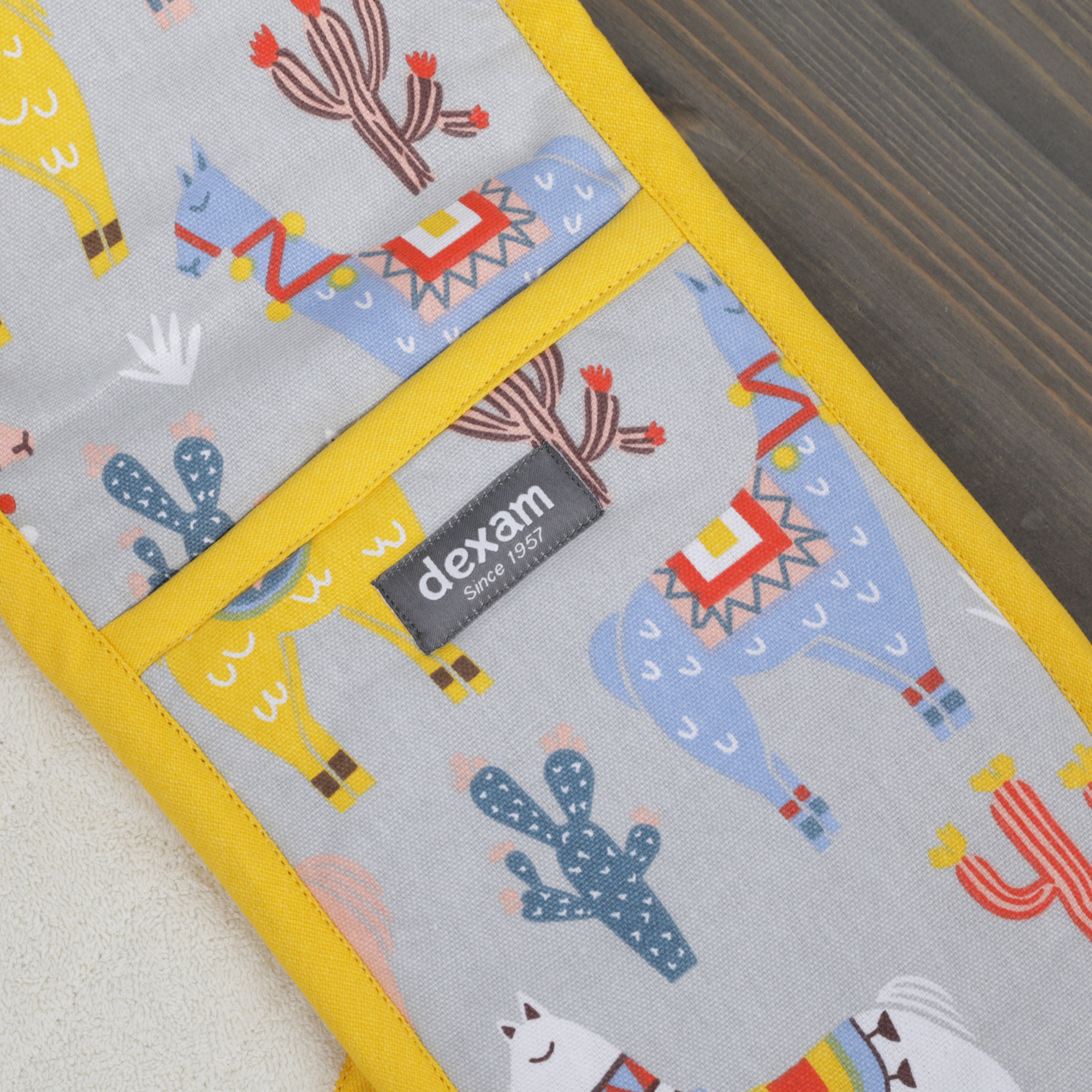 100% Cotton Double Oven Gloves - Various Designs