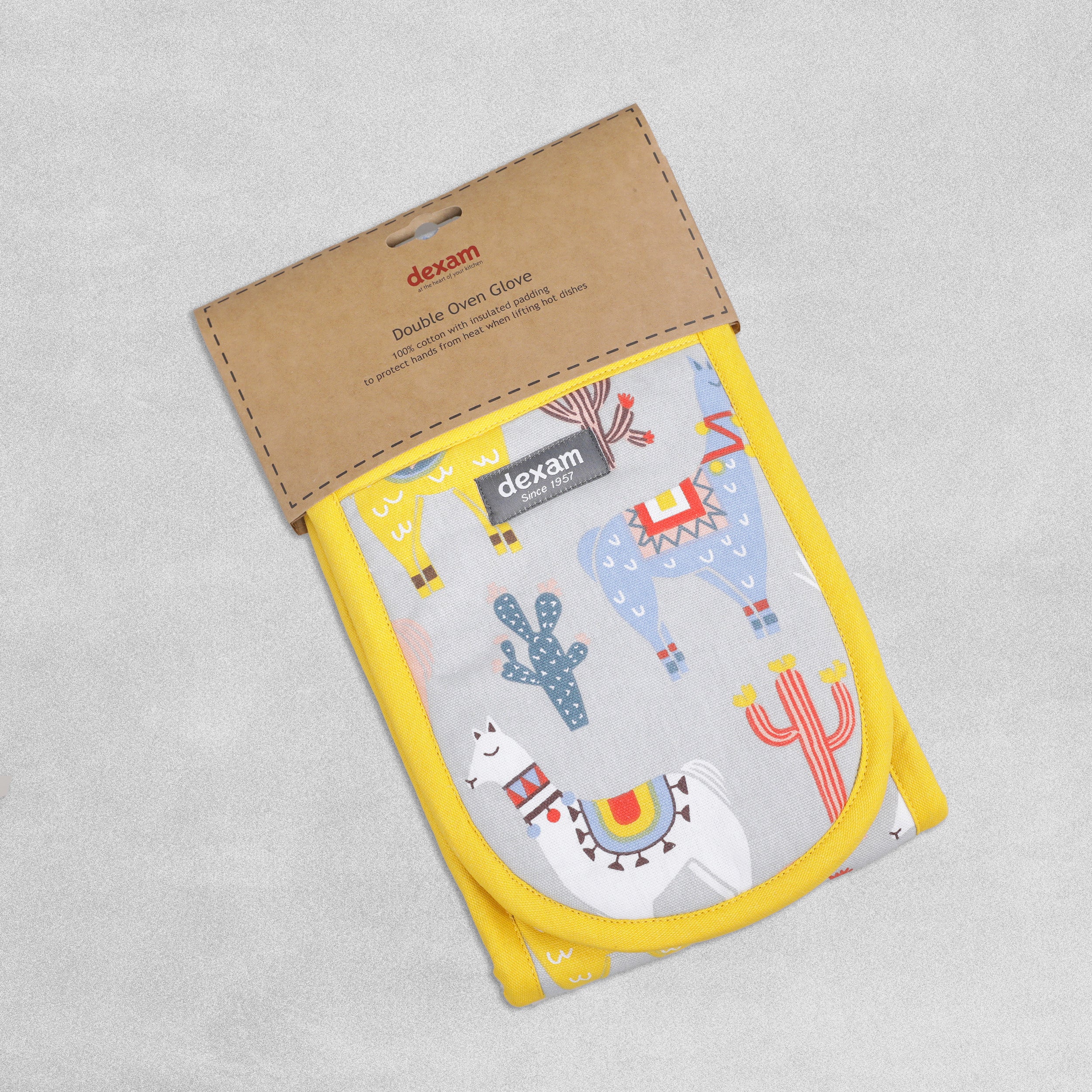 100% Cotton Double Oven Gloves - Various Designs