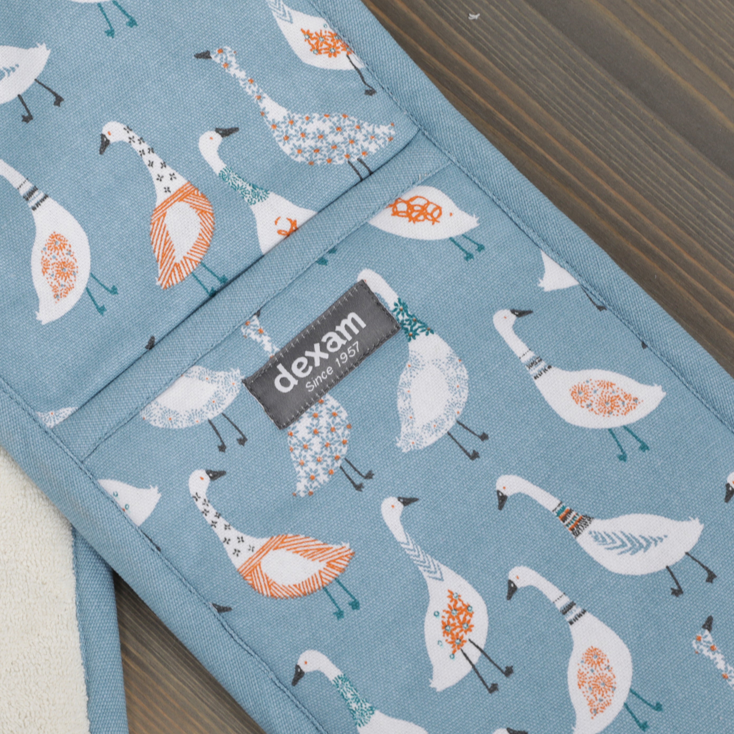 100% Cotton Double Oven Gloves - Various Designs
