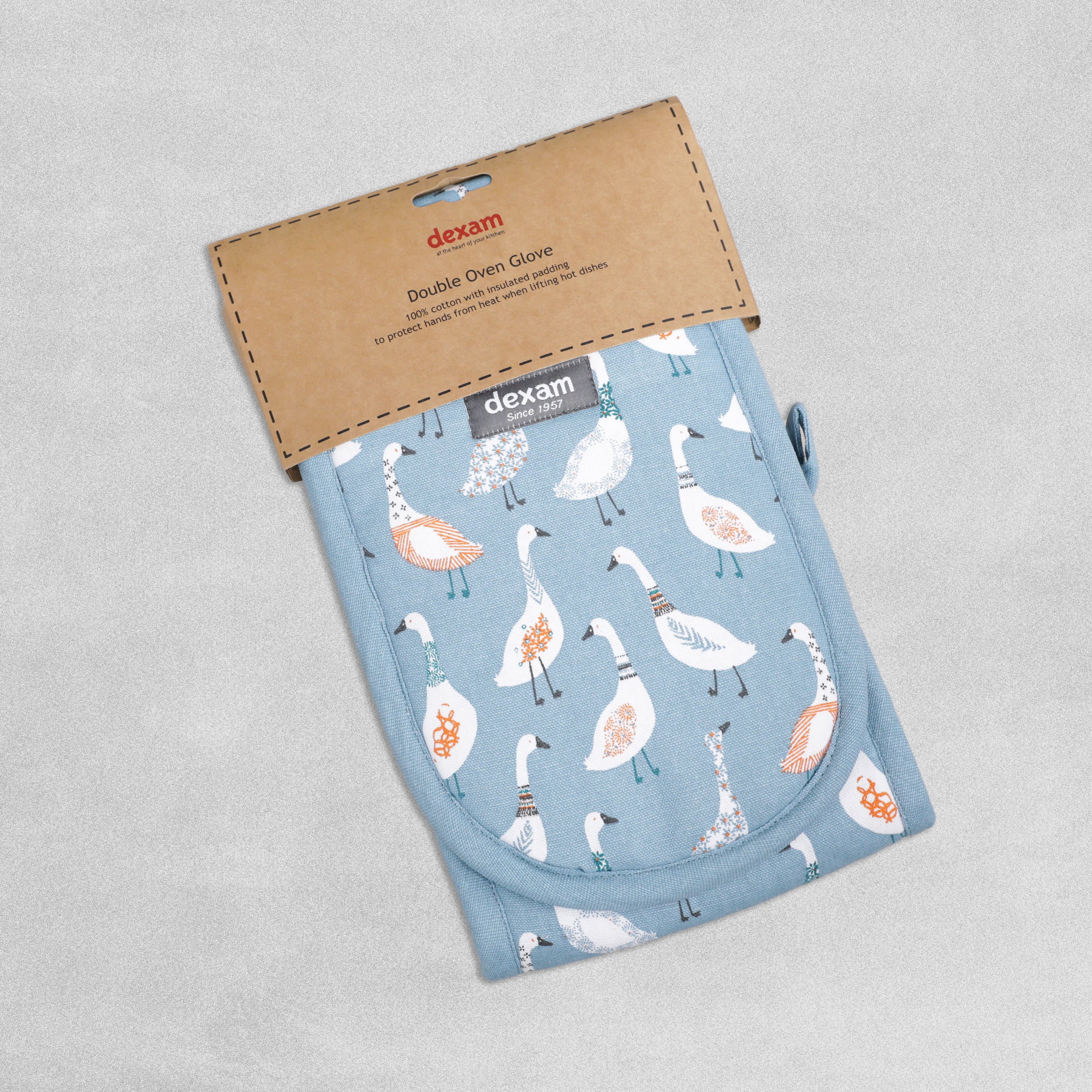 100% Cotton Double Oven Gloves - Various Designs