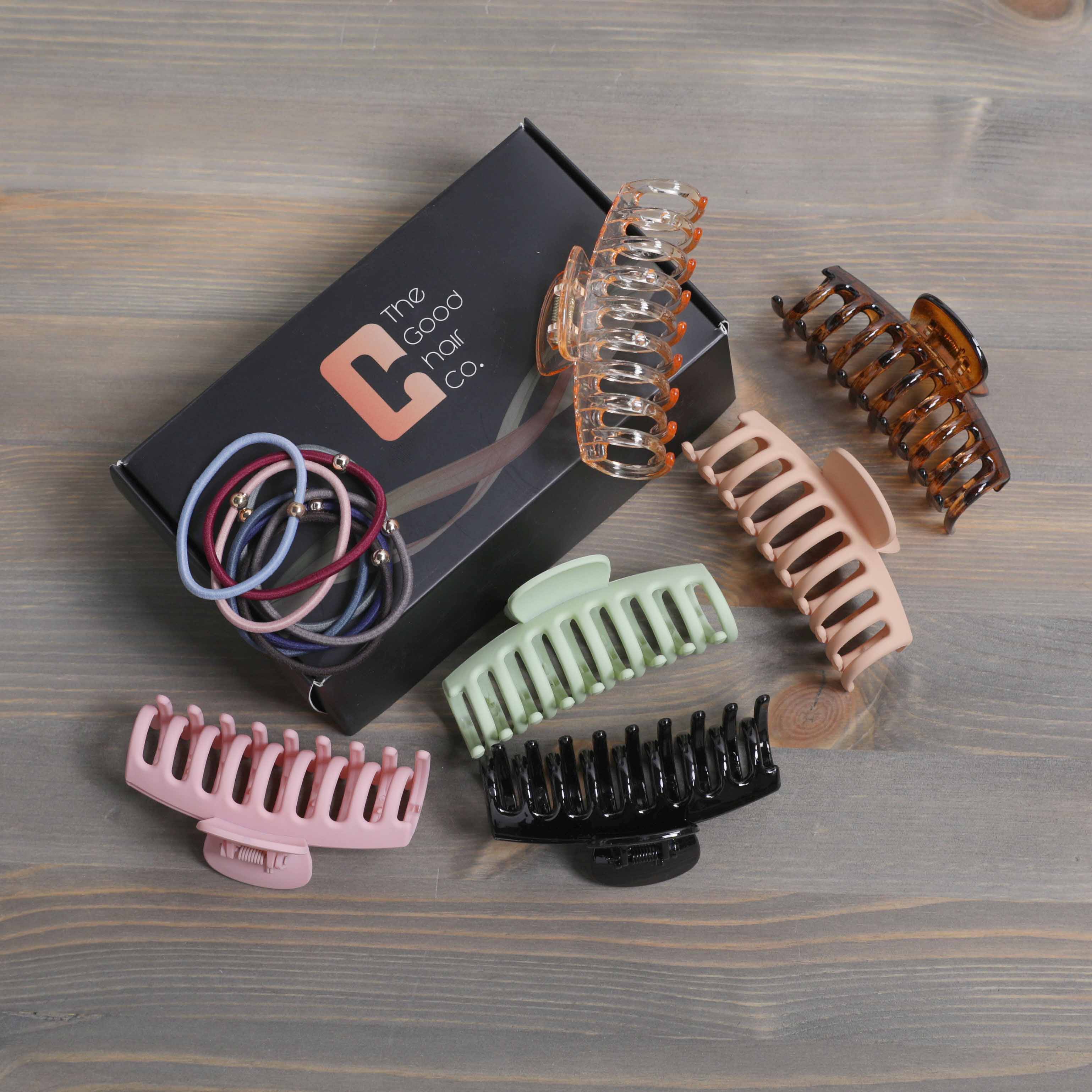 Medium Sized Hair Claw Clips  - Pack of 6