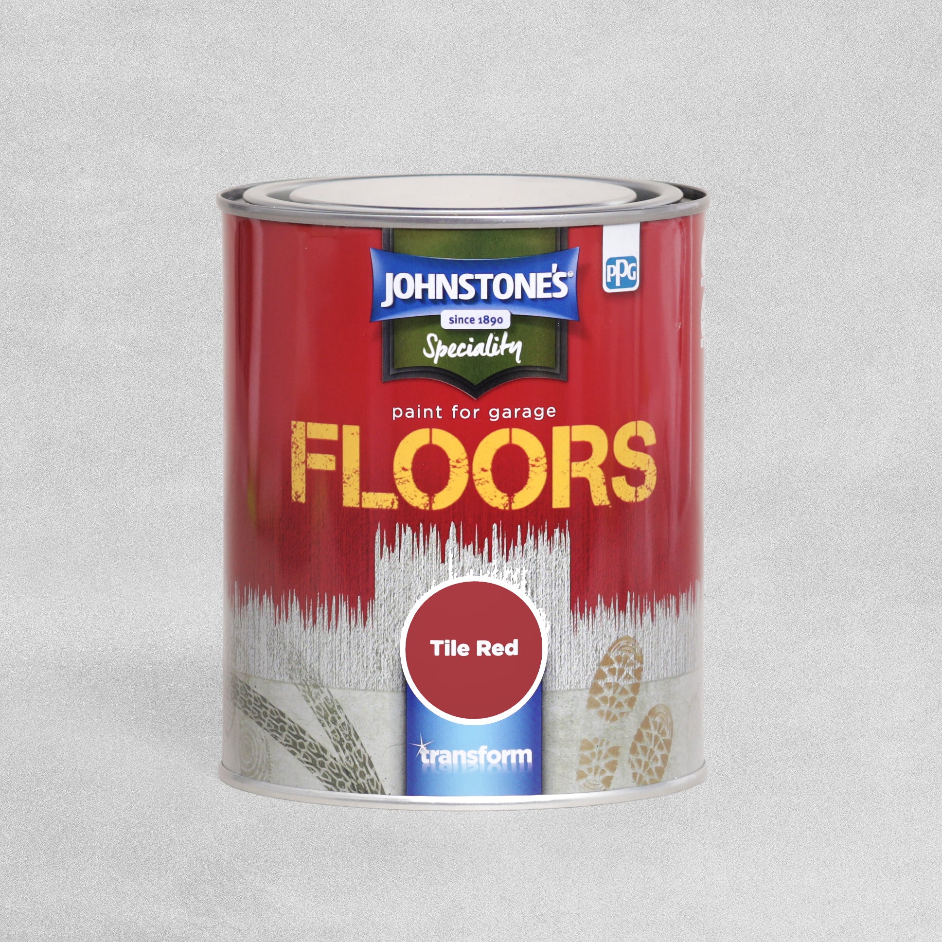 PPG Johnstone's Speciality Paint for Garage Floors Tile Red Paint - 750ml