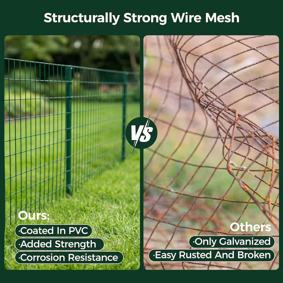Euro Fence PVC Mesh 50x50mm -1m x 10m