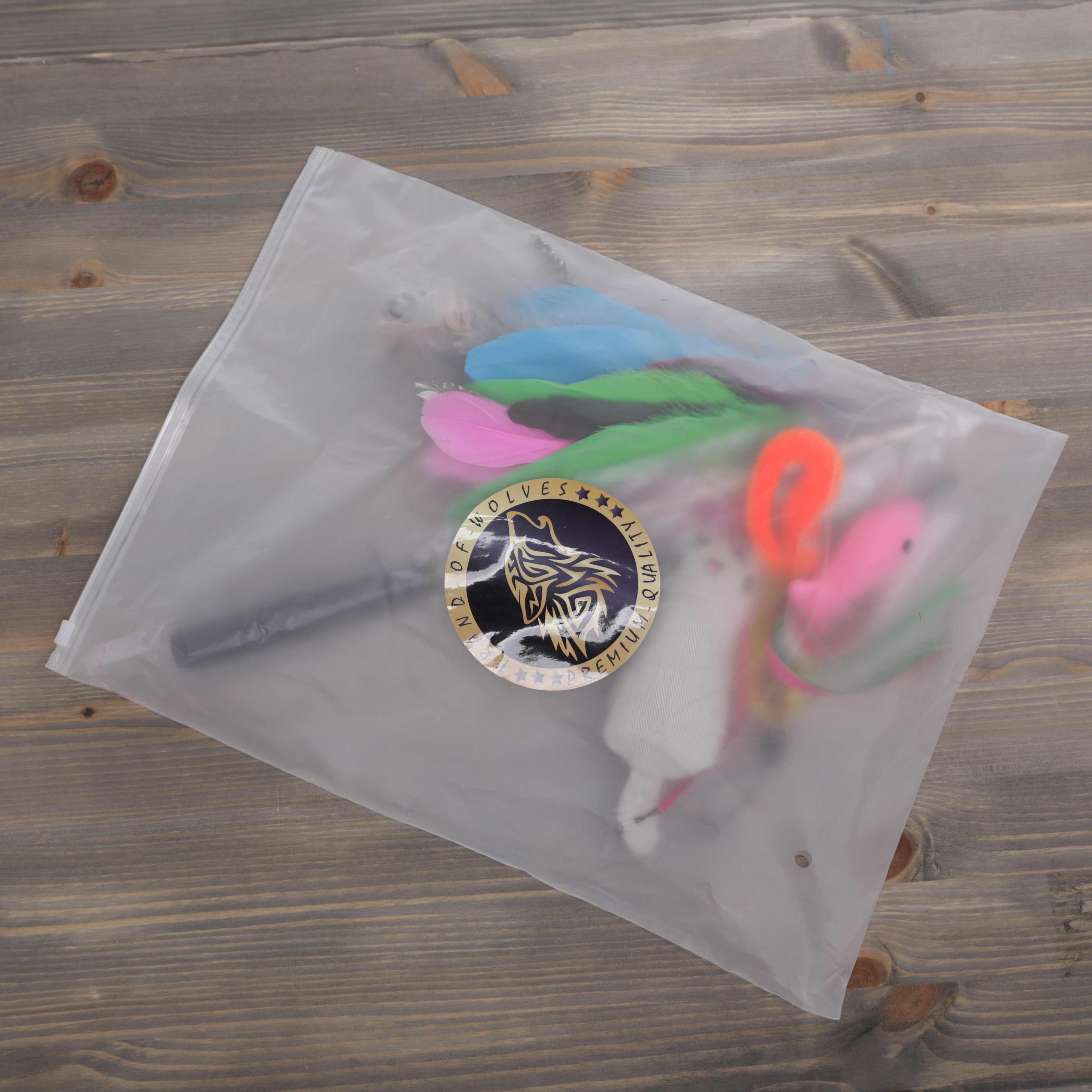 Cat Fishing Rod Toy Set with 9 attachments