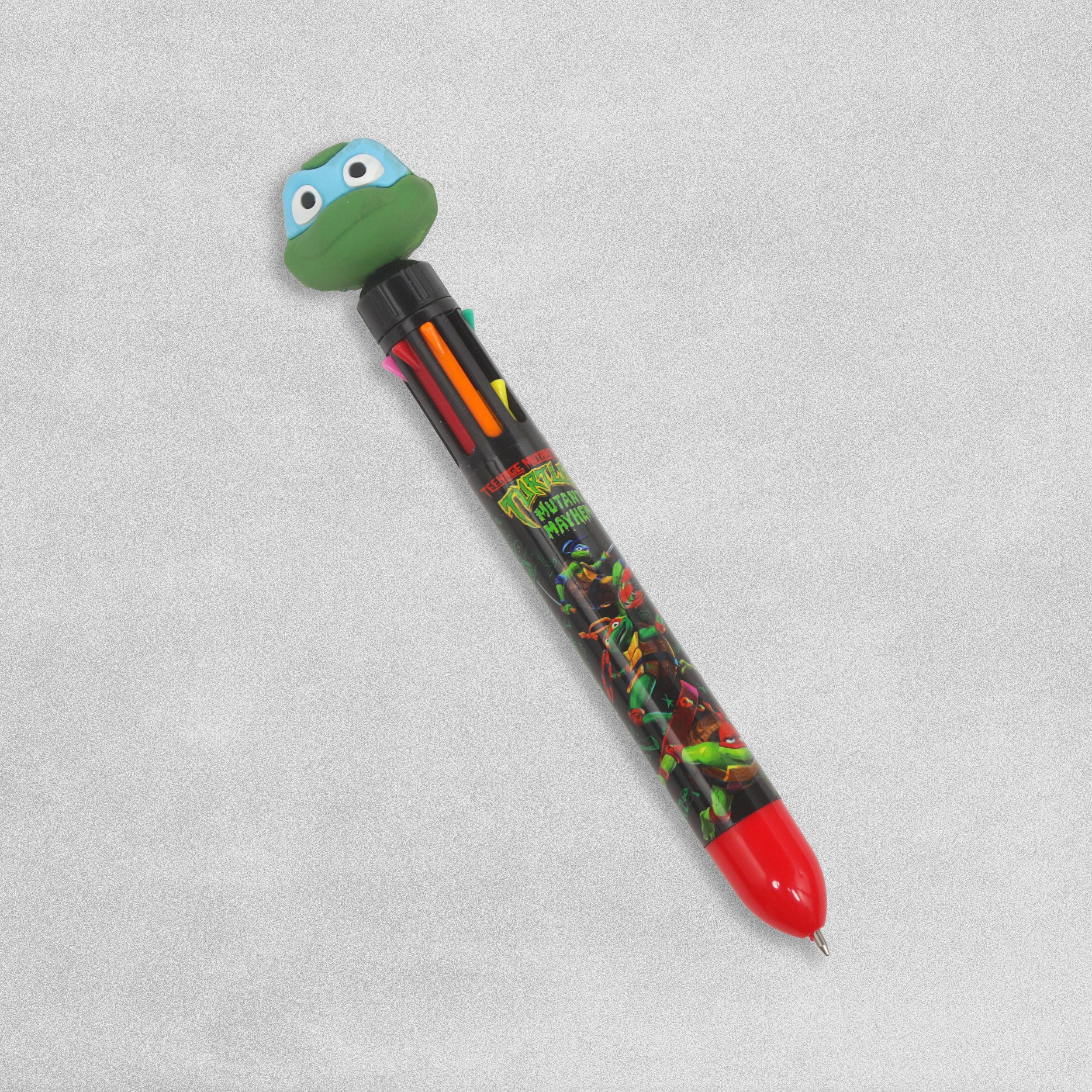 Teenage Mutant Ninja Turtles Mutant Mayhem Multi Colour Pen 3D Topper Kids Pen