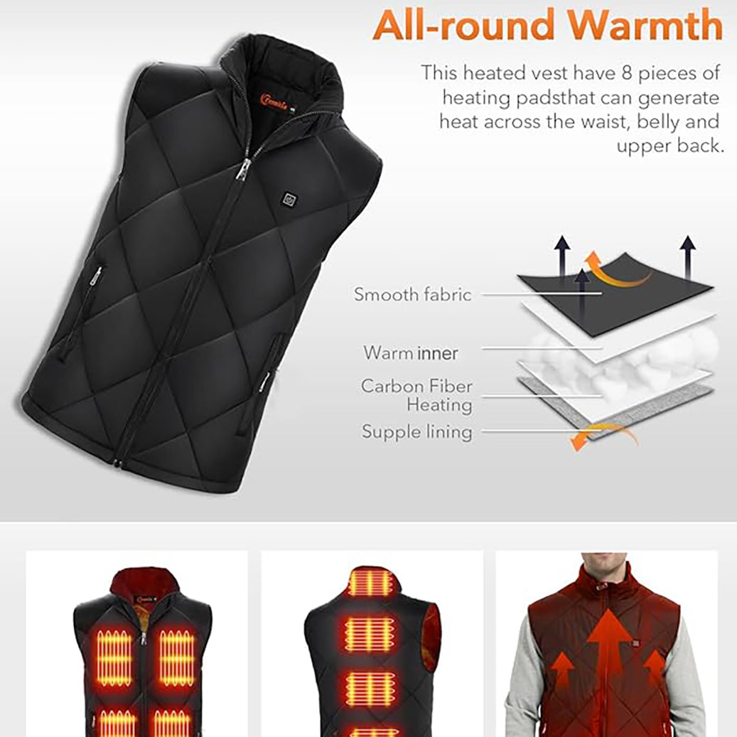 Men's USB Heated Vest / Gilet - XXL
