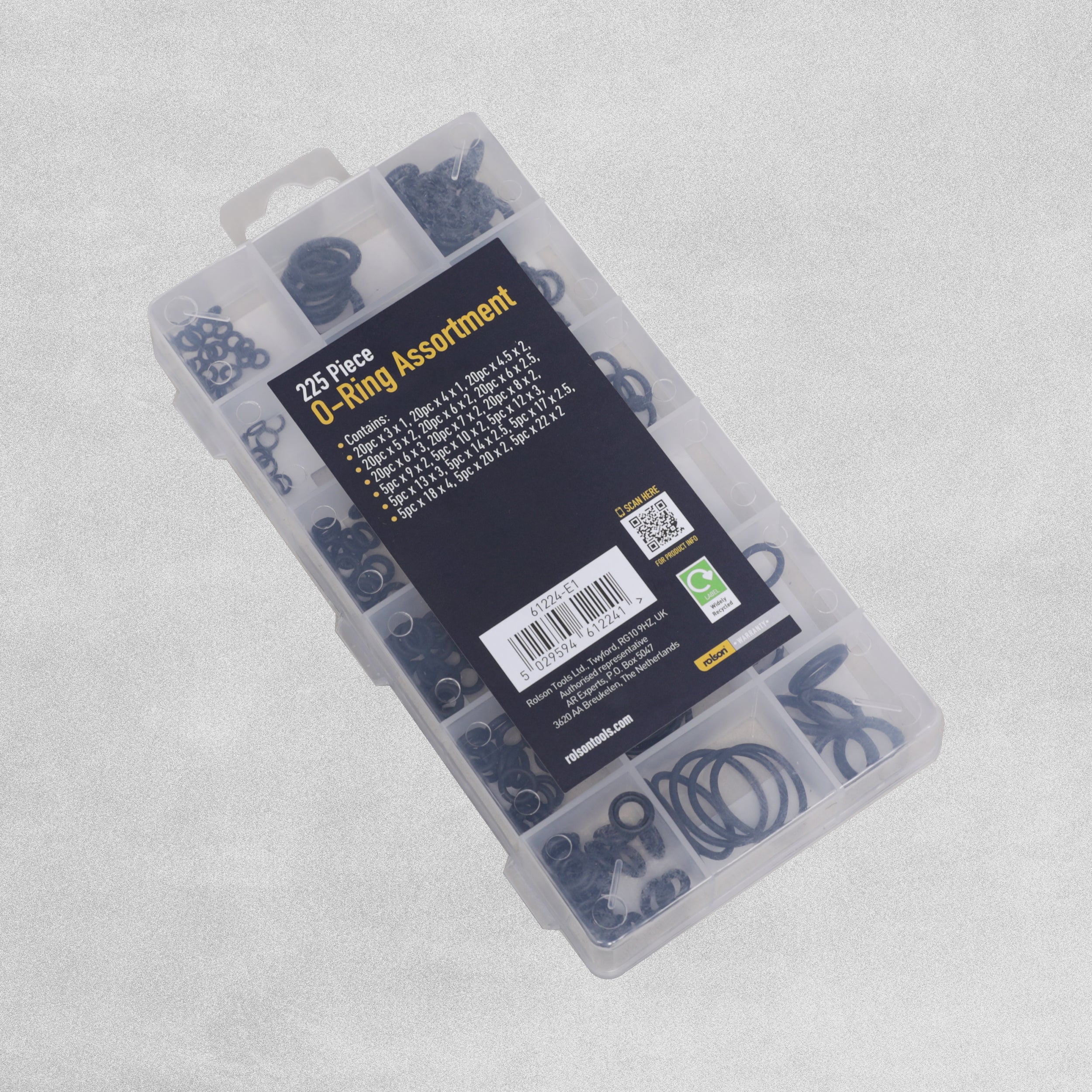 Rolson 225 piece O Ring Assortment