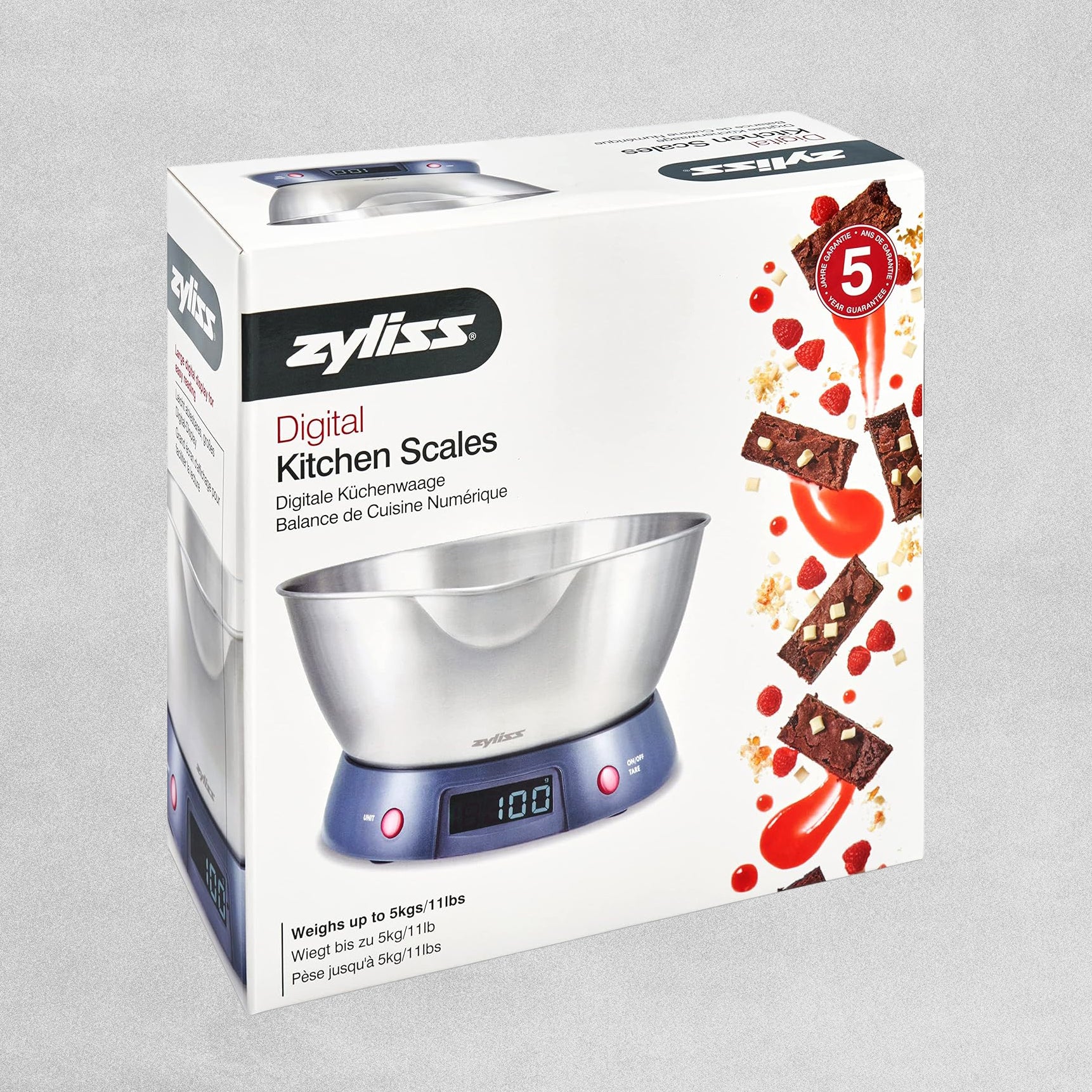 Zyliss Digital Kitchen Scale with Stainless Steel bowl