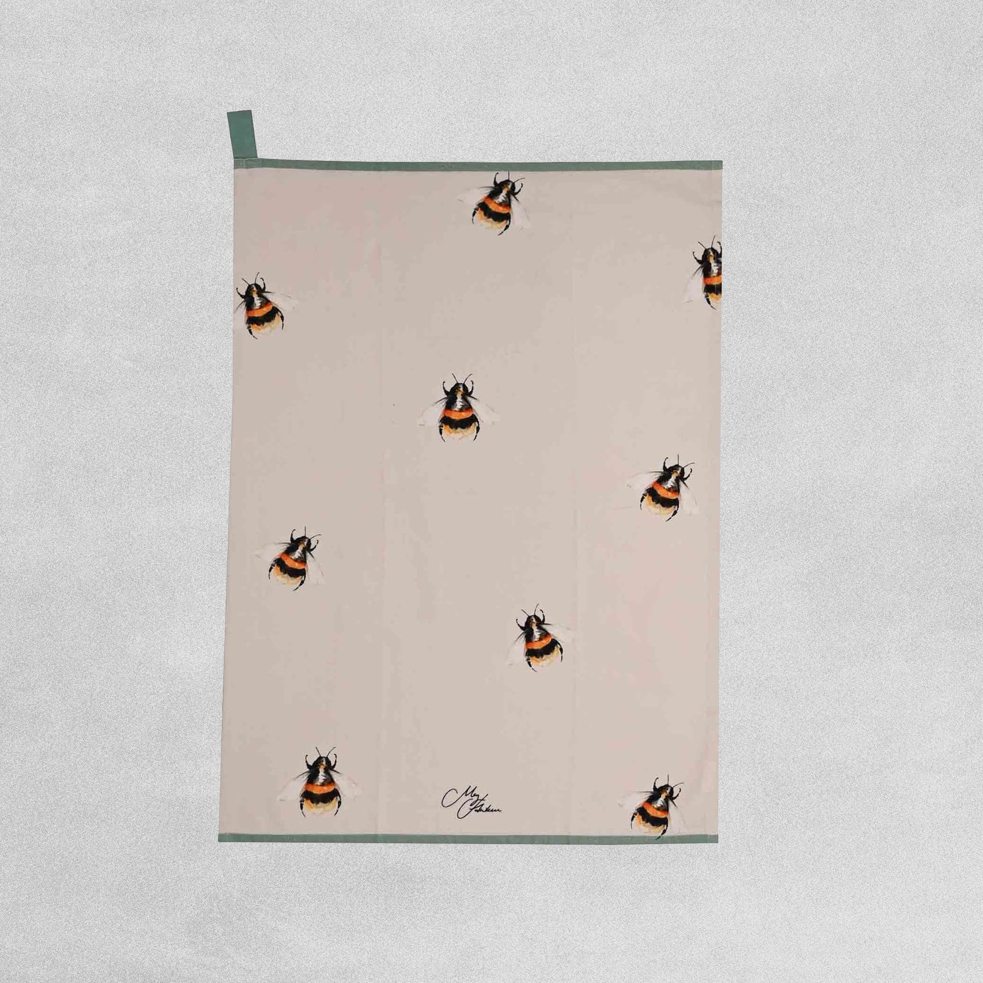 Cotton Tea Towel Bee Design