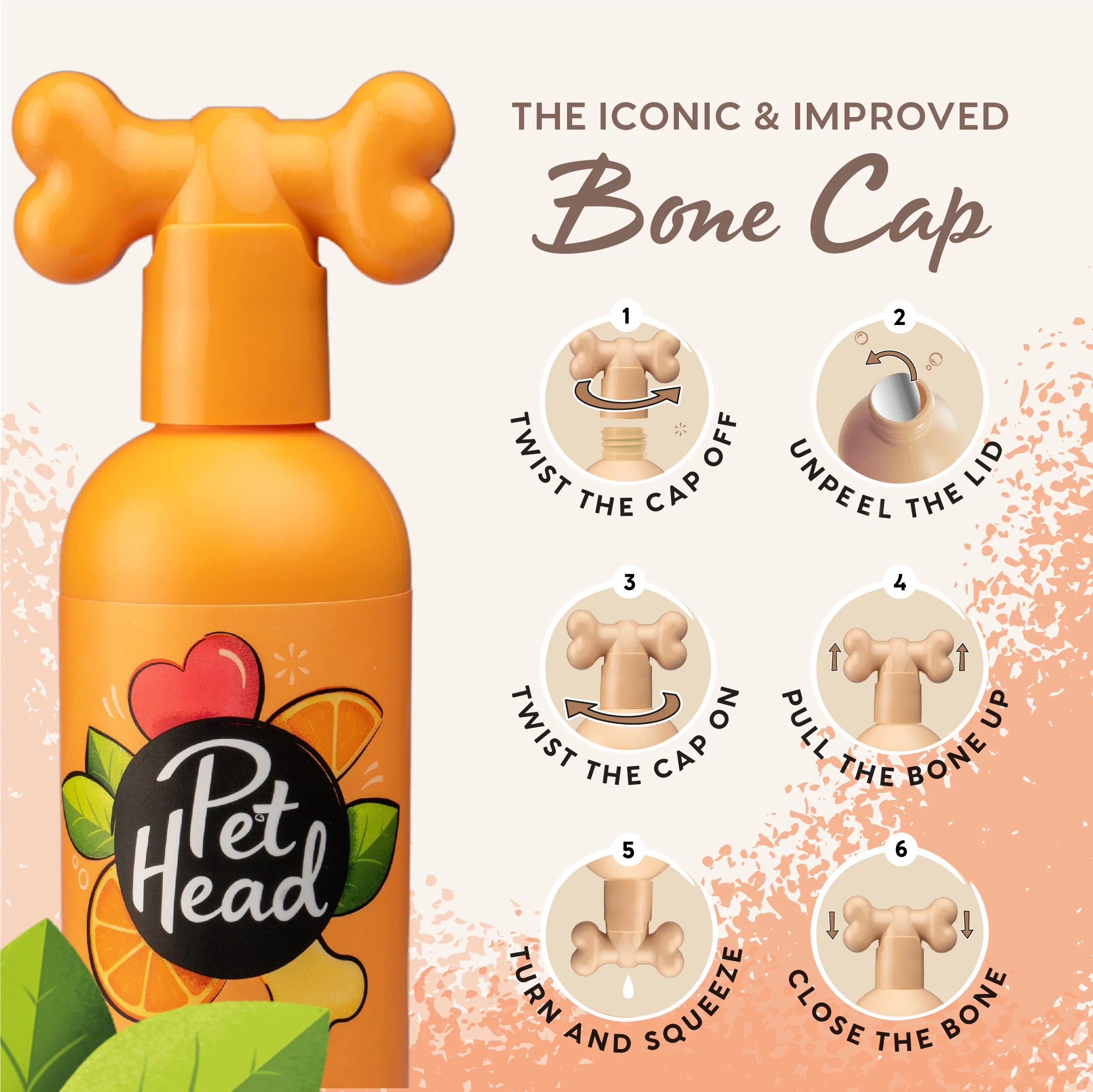 Pet Head Ditch the Dirt Fur care collection - Orange