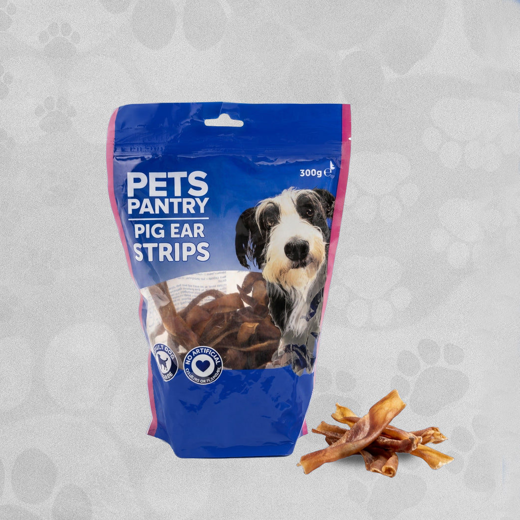 Pets Pantry Pig Ear Strips 1-7 Years 300g