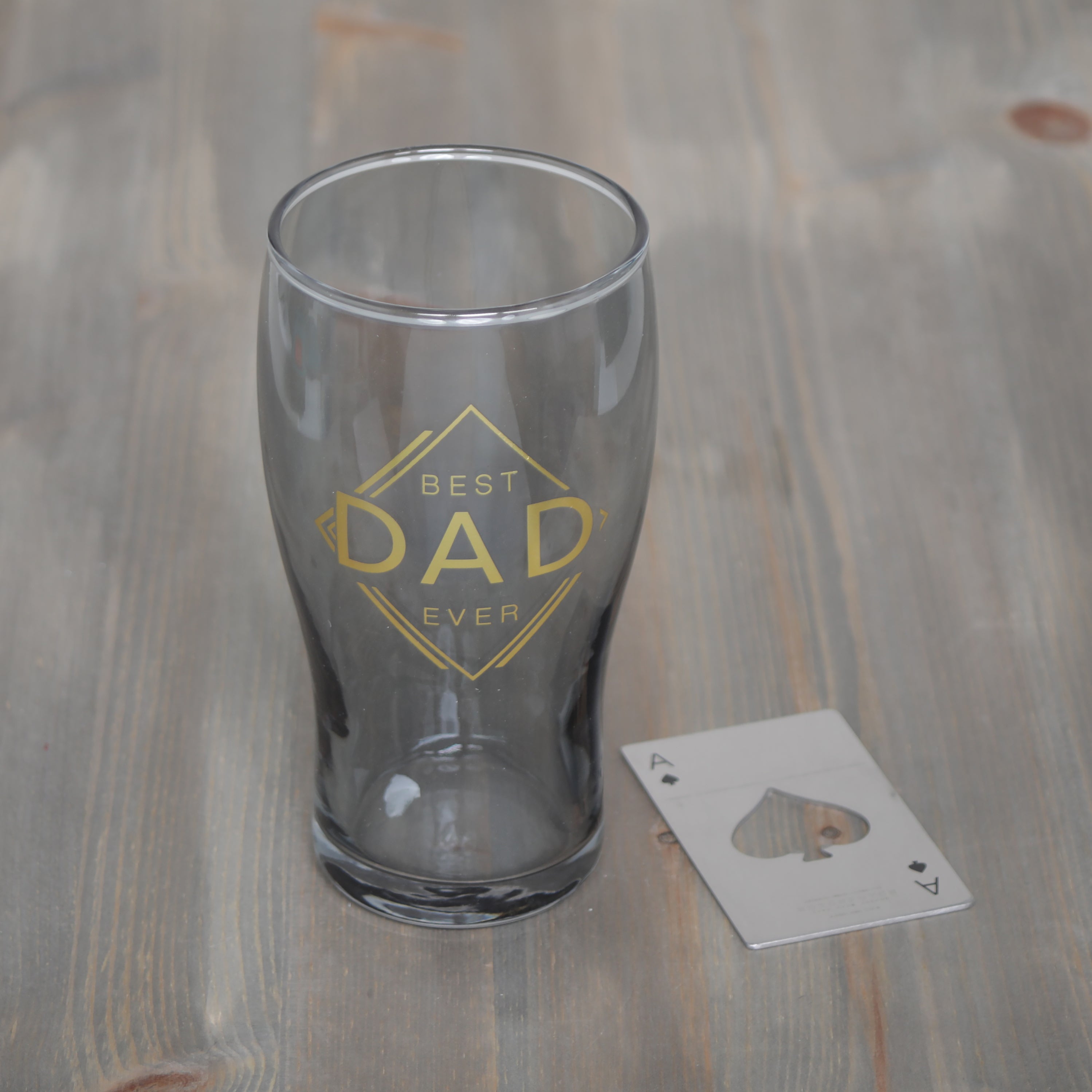 Hotchpotch Orion Beer Glass & Bottle Opener Playing Card Various Designs
