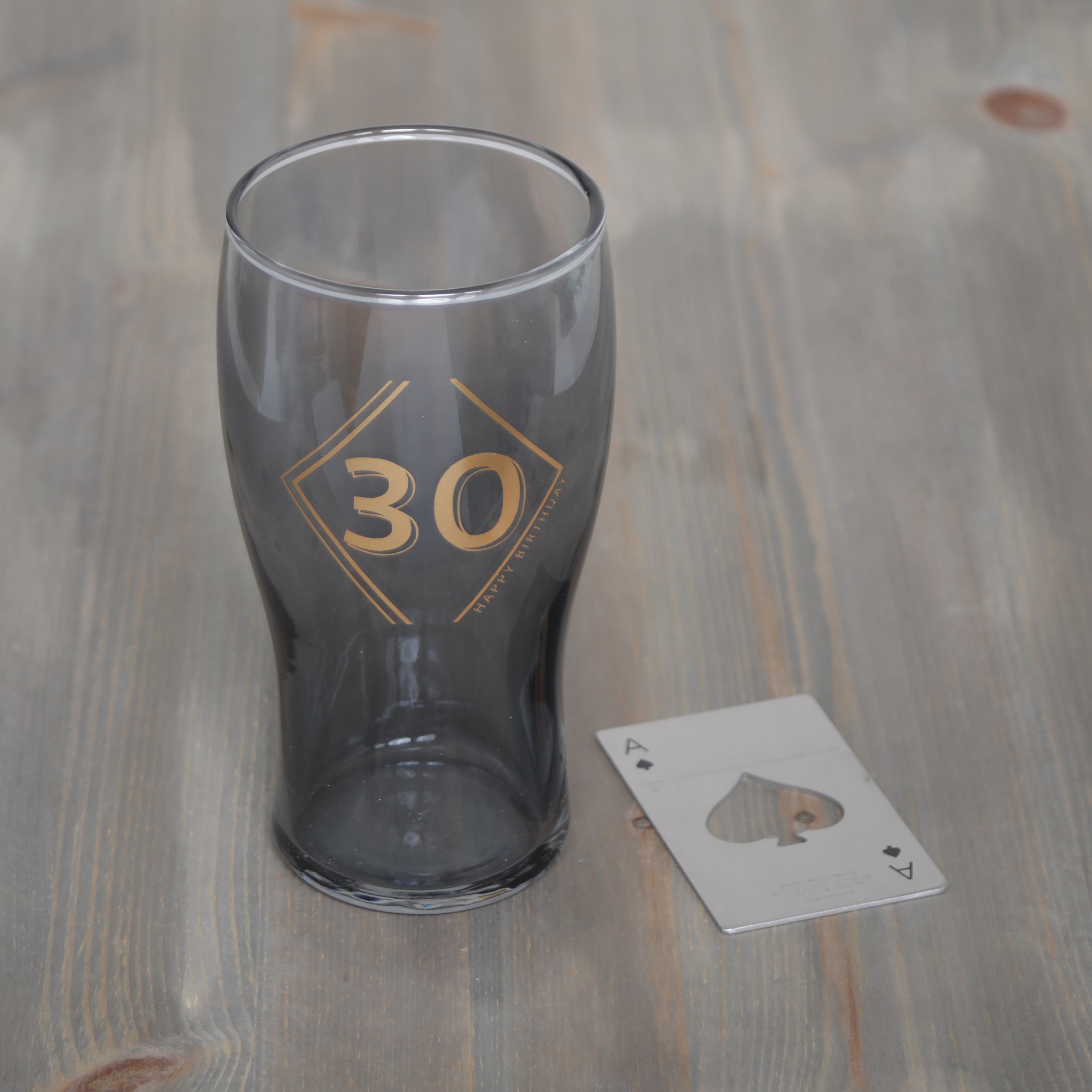 Hotchpotch Orion Beer Glass & Bottle Opener Playing Card Various Designs