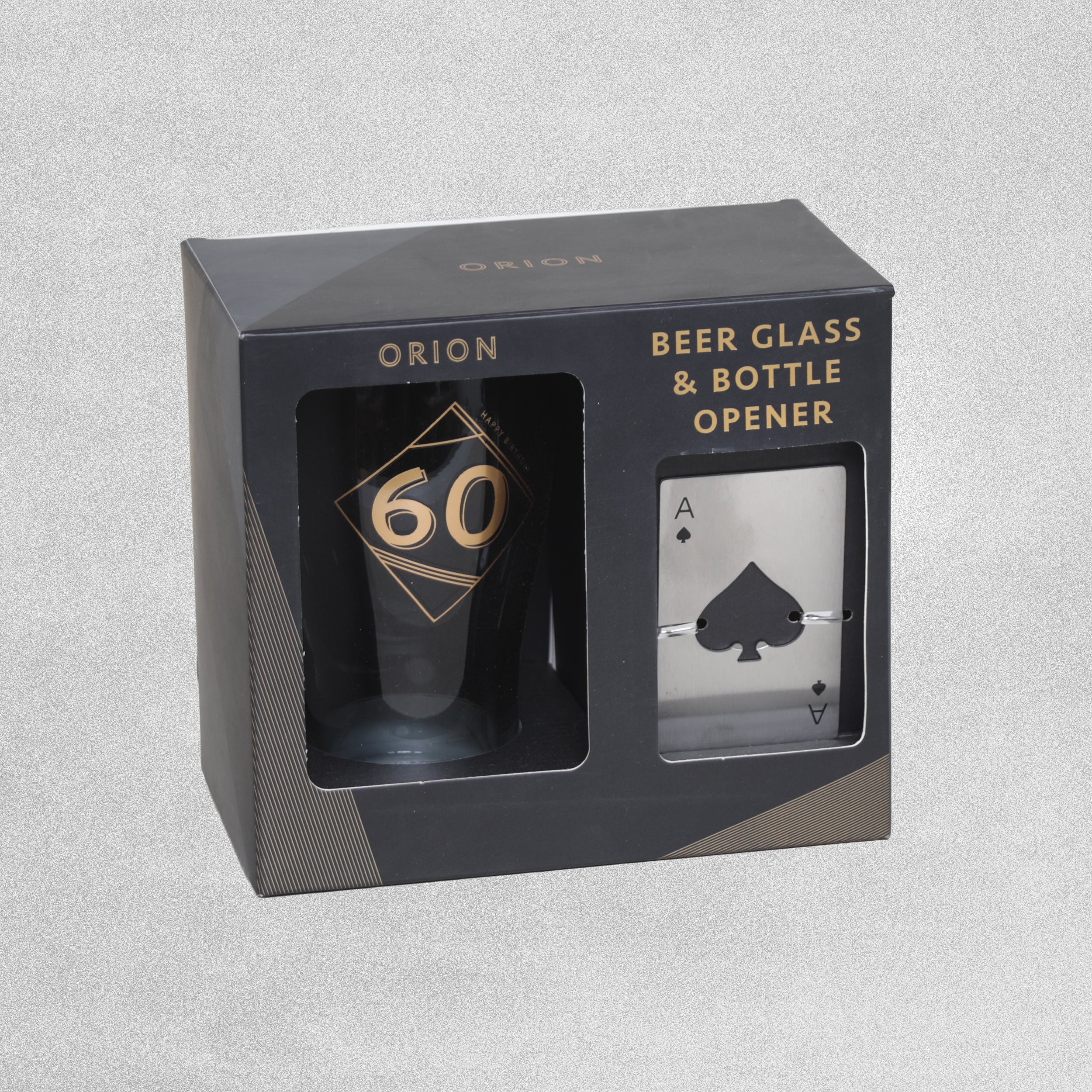 Hotchpotch Orion Beer Glass & Bottle Opener Playing Card Various Designs